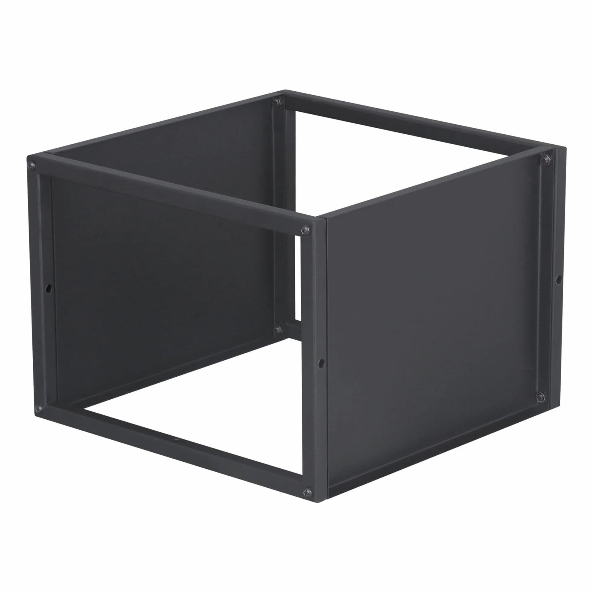 Estantería Pared Nostened Juego de 4 Estantes Cubo Flotantes Acero 28x28x20 cm Negro