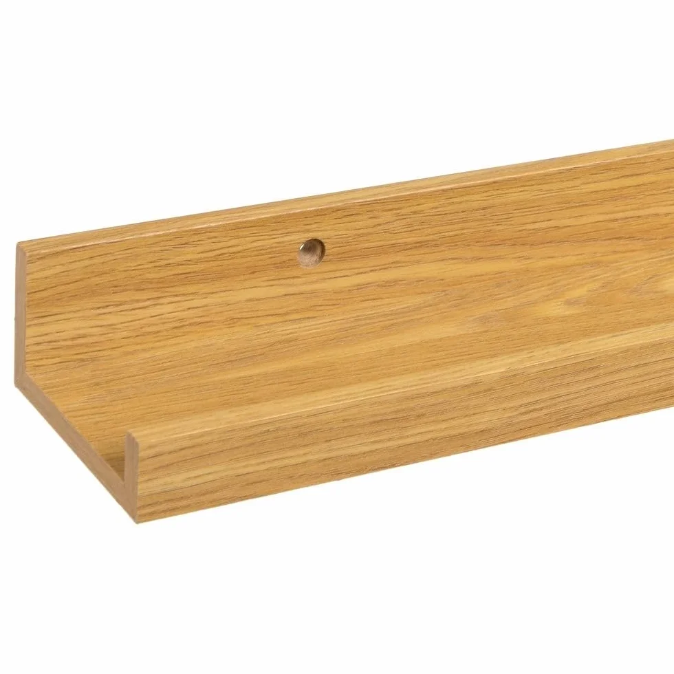 Repisas de Pared Balda Flotante Madera Estante con Bordes Estantería Estrecha LOLAhome