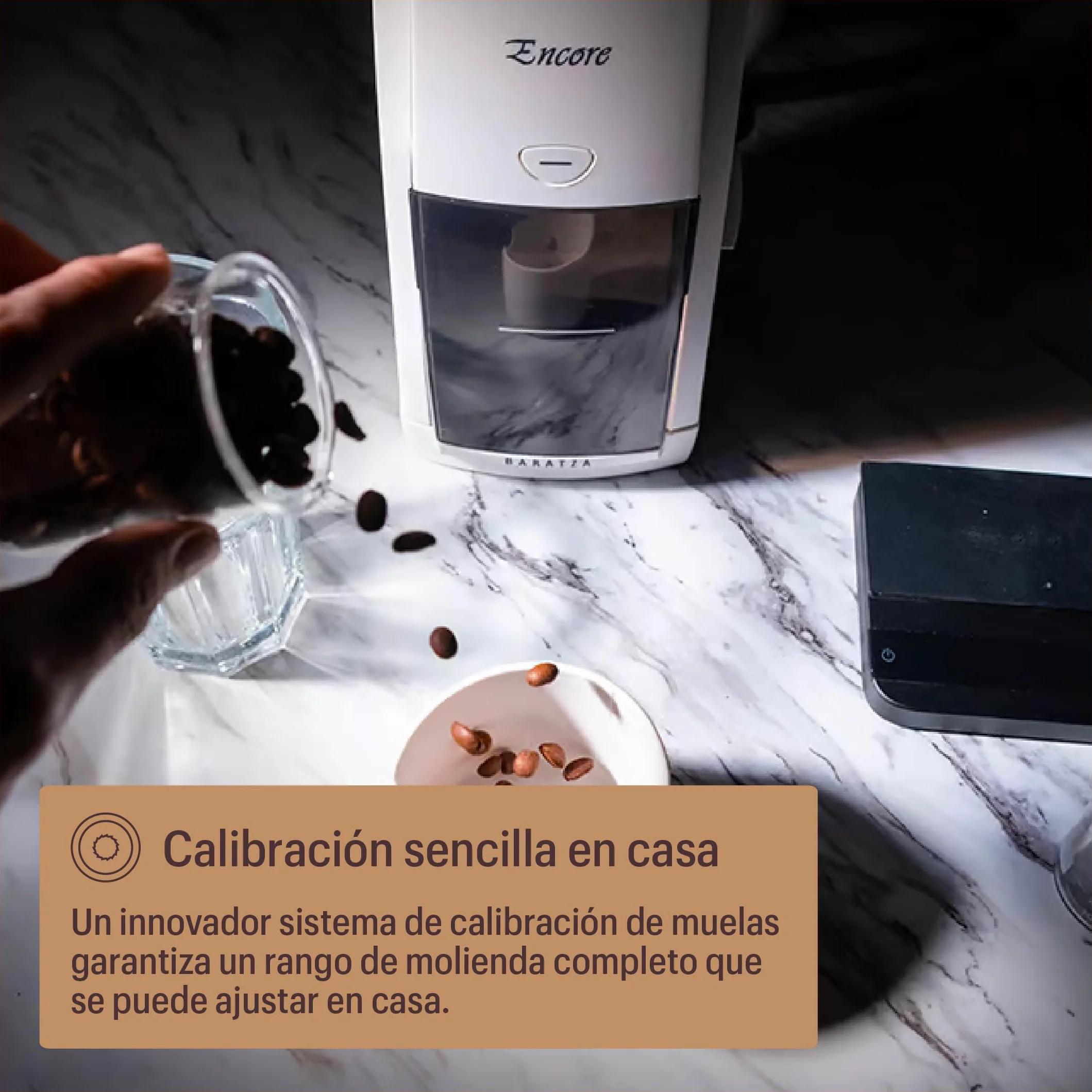 Baratza - Encore 230V Molinillo Eléctrico de Café en Grano - Coffee Grinder con 40 Ajustes, Negro