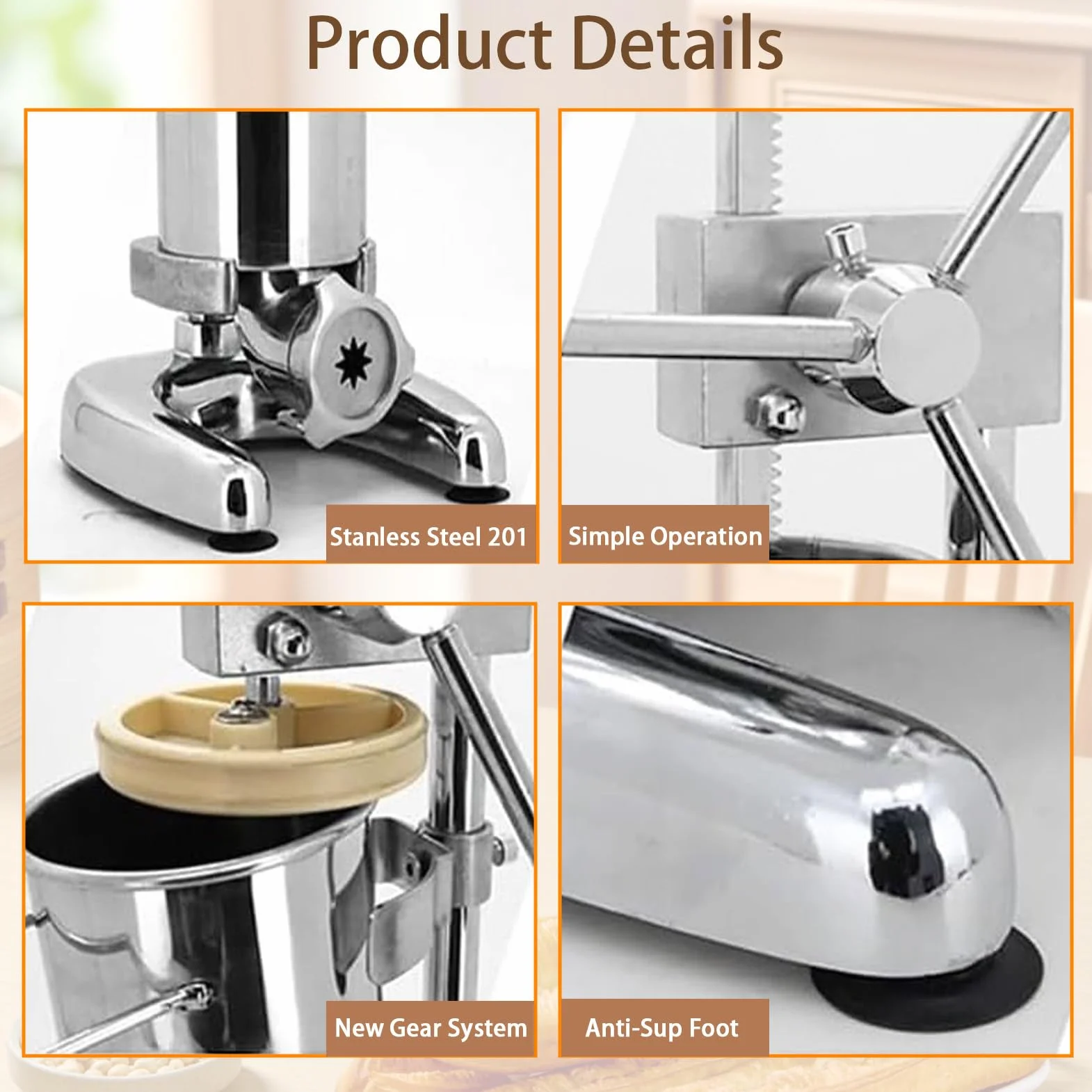 MáQuina para Hacer Churros Manual, MáQuina para Hacer Rellenos De Churros, MáQuina para Hacer Churros De Rosquillas EspañOlas Manual Comercial De 2 L, 5 Tipos De Moldes 3L