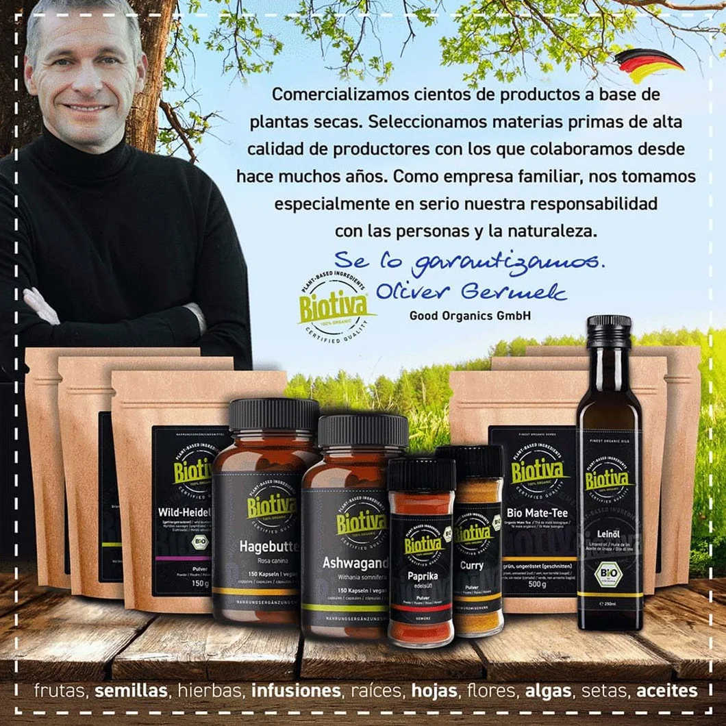 Biotiva Harina de Altramuces dulces orgánica 1000g - sin gluten - vegano