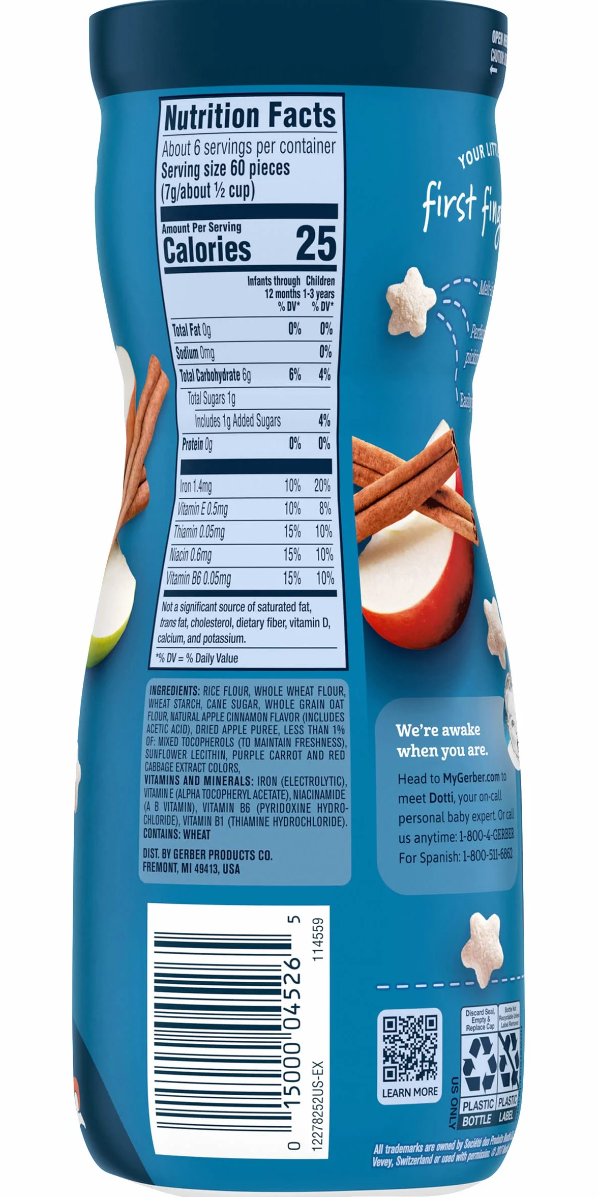 Gerber Graduates Apple Cinnamon Puffs
