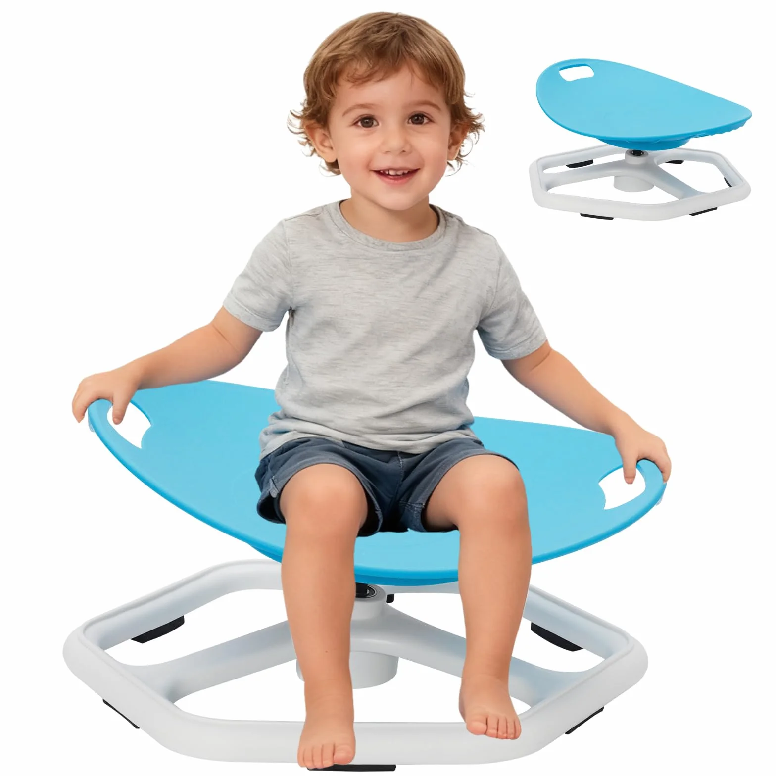 Silla Giratoria Sensorial para Niños, Taburete Giratorio de 360° con Entrenamiento de Equilibrio, para Mejorar el Equilibrio, Juguete Sensorial para niños y Niñas, Ideal para Autismo