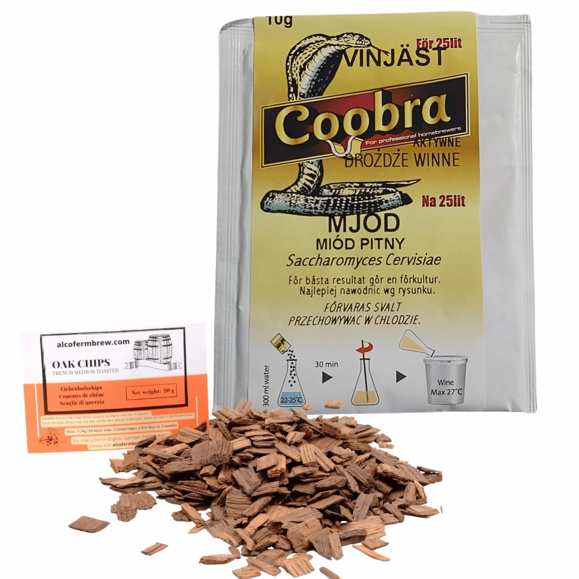 Levadura Coobra Mead 10 g Especial para Hidromiel Fermentación sin Aditivos