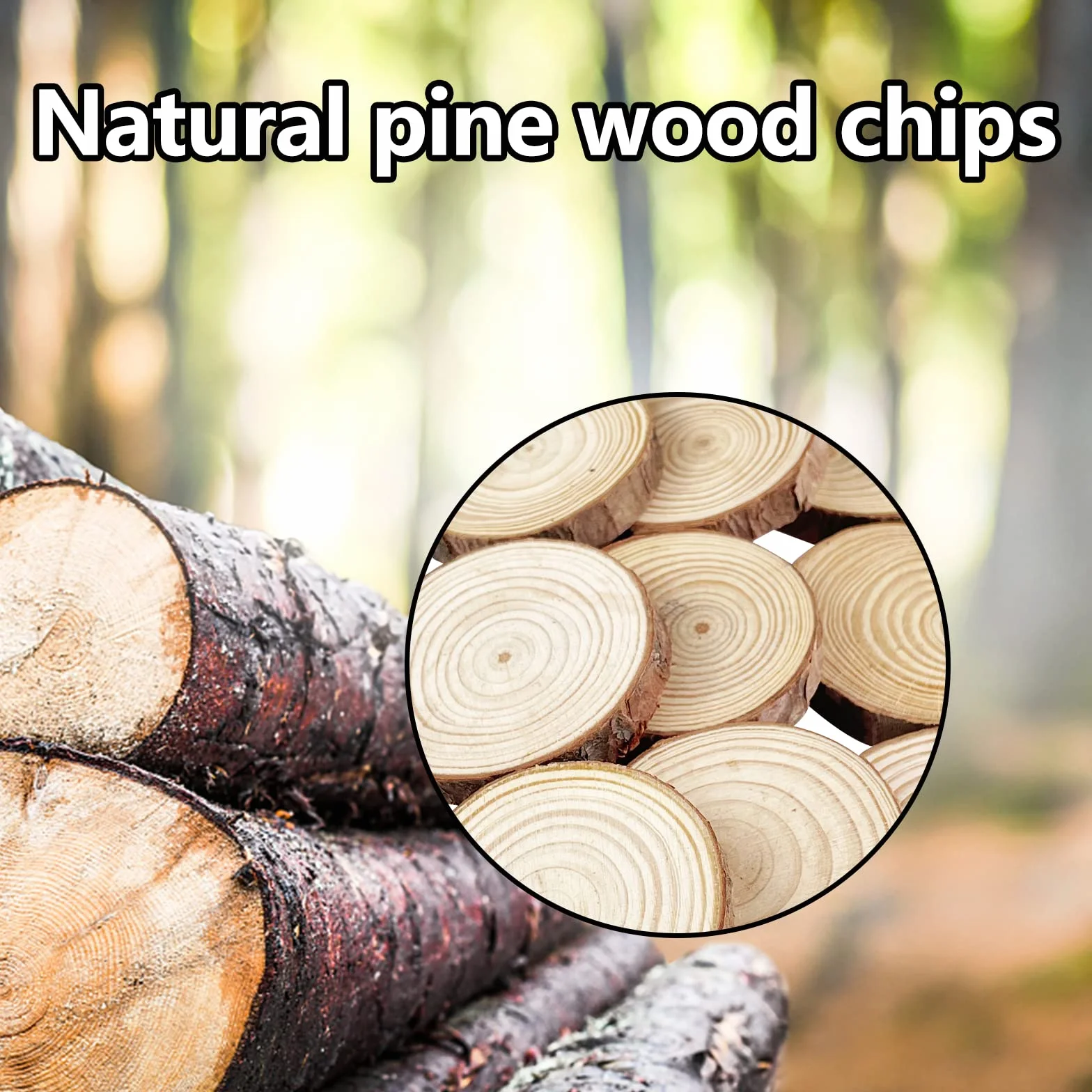 Relota 18 Piezas Rodajas de Madera Círculos Diámetro 7-10cm, Discos de Madera Natural sin Terminar para Manualidades