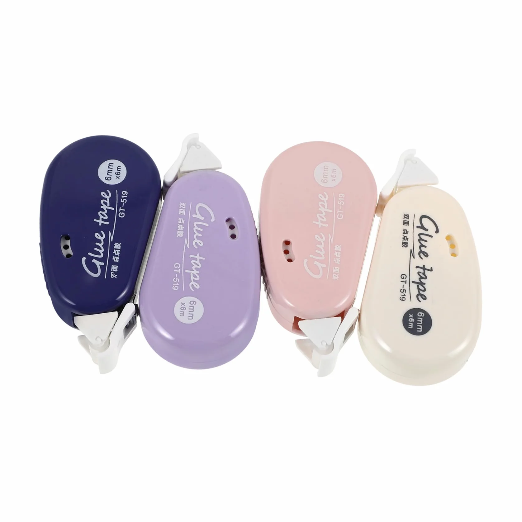 VILLCASE 20piezas Rodillo De Cinta Adhesiva Doble Cara Alta Viscosidad para Manualidades y Scrapbooking Transparente Fácil De Usar Suministros De Oficina y Hogar