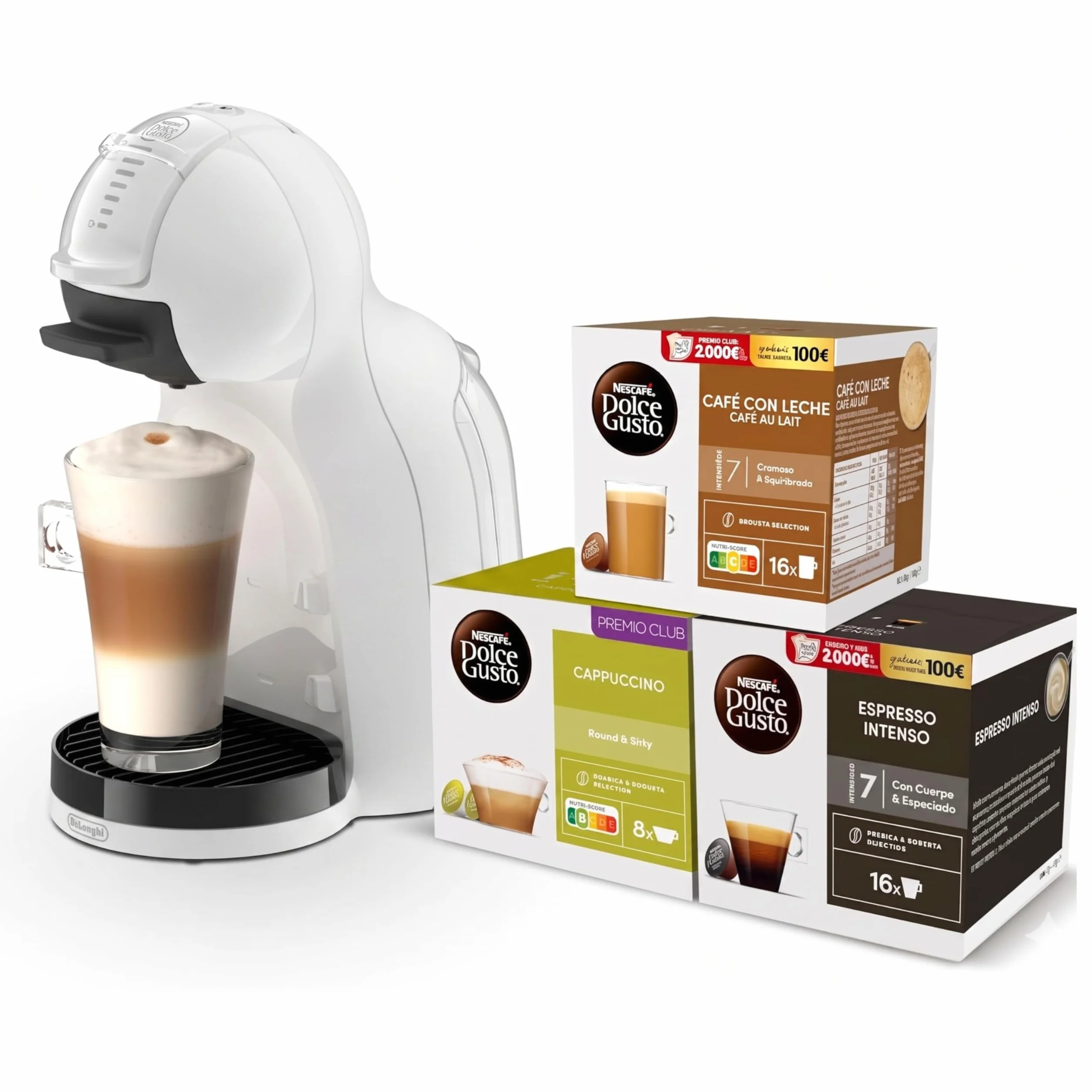 De'Longhi Nescafé Dolce Gusto Mini Me 2 Cafetera de Cápsulas Automática 15 Bar EDG335.W Blanca
