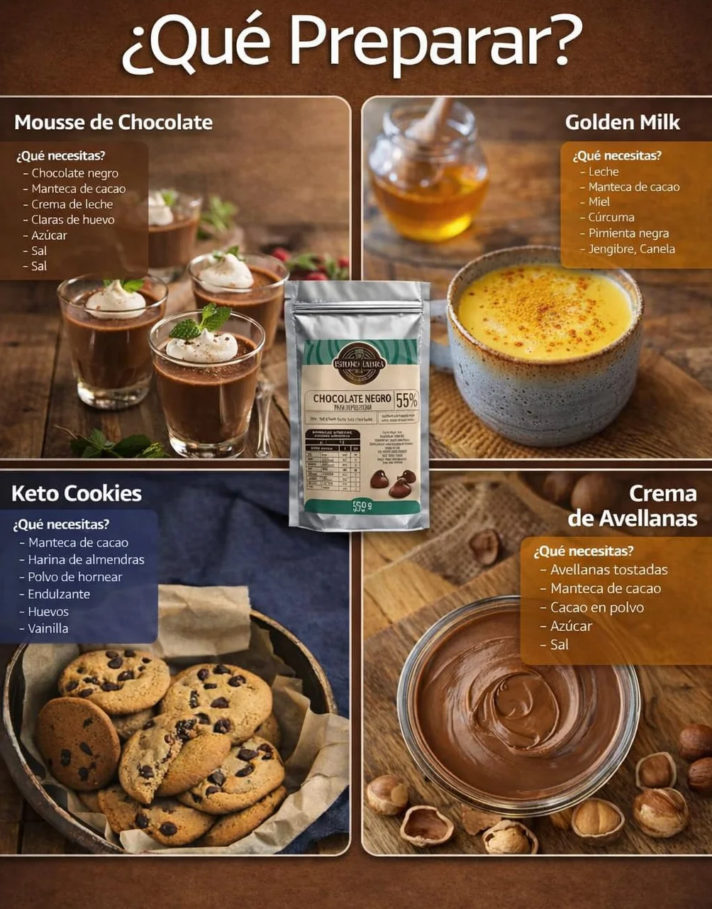 Isidro Labrá Chocolate negro repostería 55% manteca de cacao puro monedas 480g