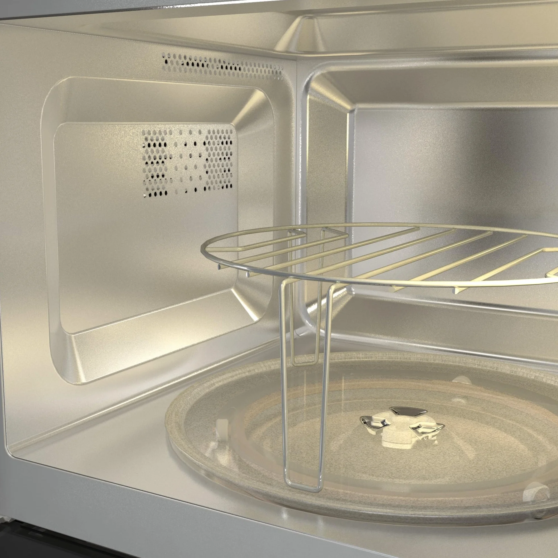 Hisense BIM320G41X - Microondas Integrable, 1000W, 20L, Alto 38.8cm x Ancho 59.5cm, Color Inox, 5 Niveles de Potencia, 15 Programas Preestablecidos, Grill Combo, Descongelar por Tiempo o Peso