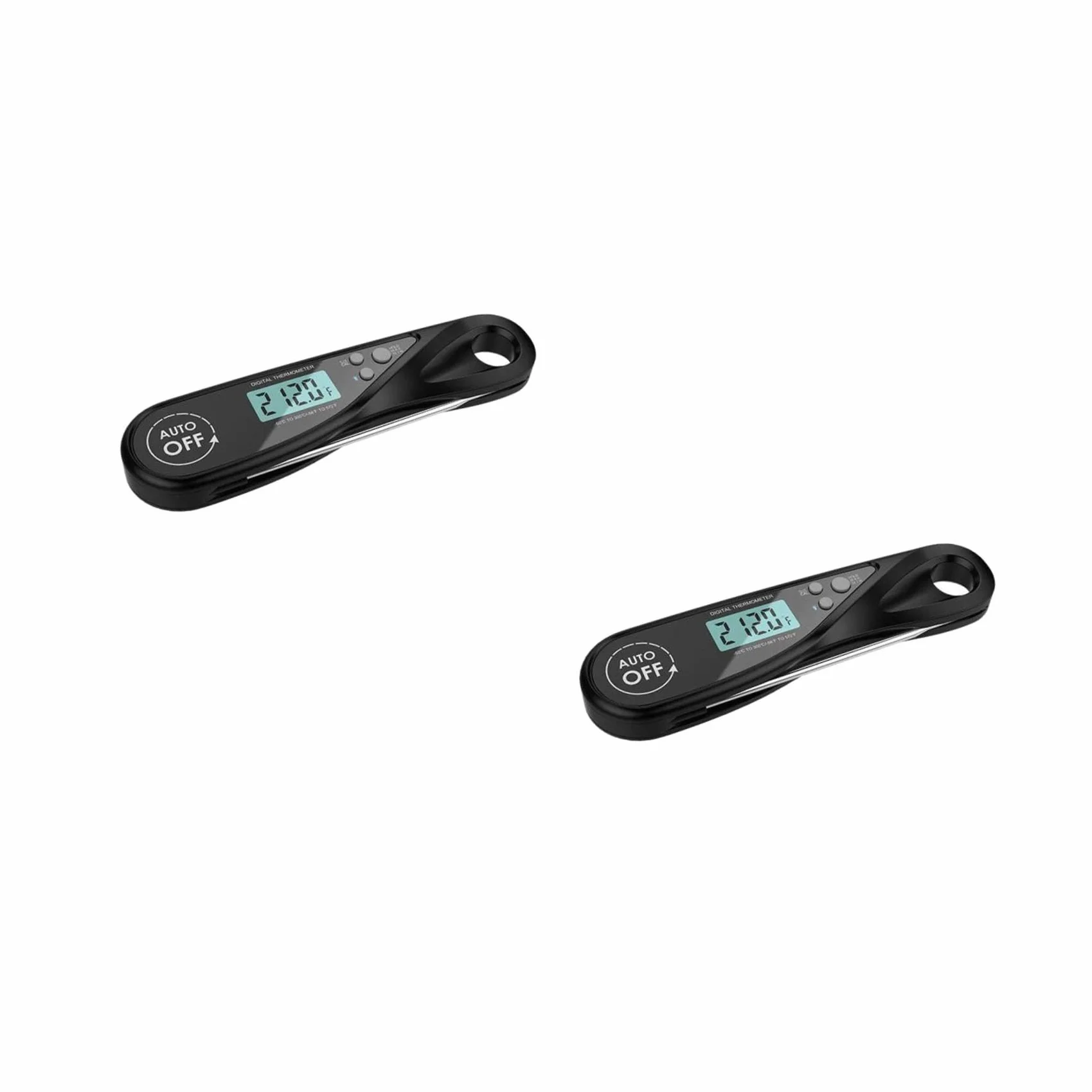 Amosfun 2 Piezas Termómetro De Barbacoa Sonda De Lectura Instantánea Medidor De Temperatura De Mermelada Termómetro De Carne a La Parrilla Freidora Parrilla De Comida Black Abdominales