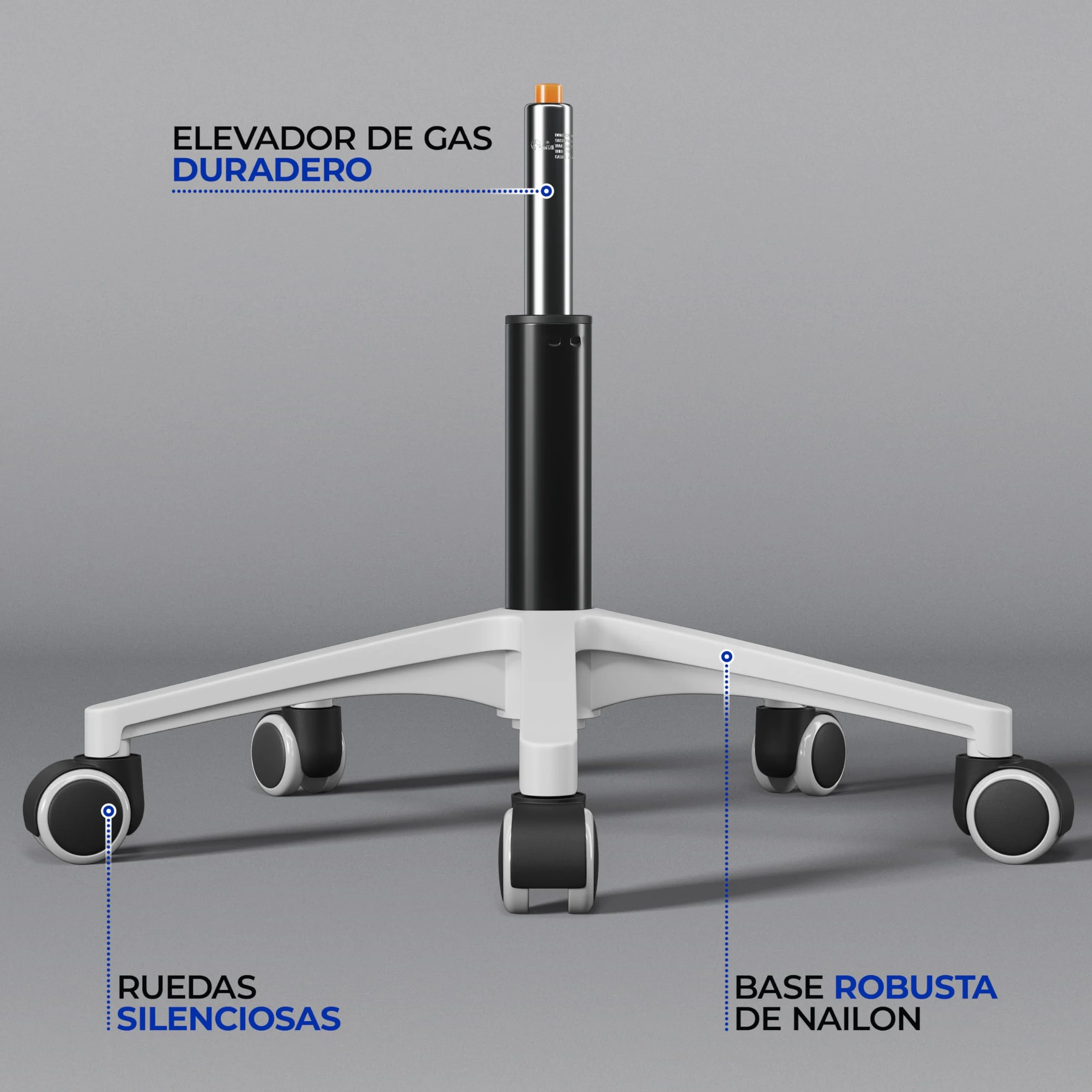 Yaheetech Silla de Oficina con Función de Inclinación, Soporte Lumbar, Carga Máxima 136kg, Gris Claro, Juego de 2
