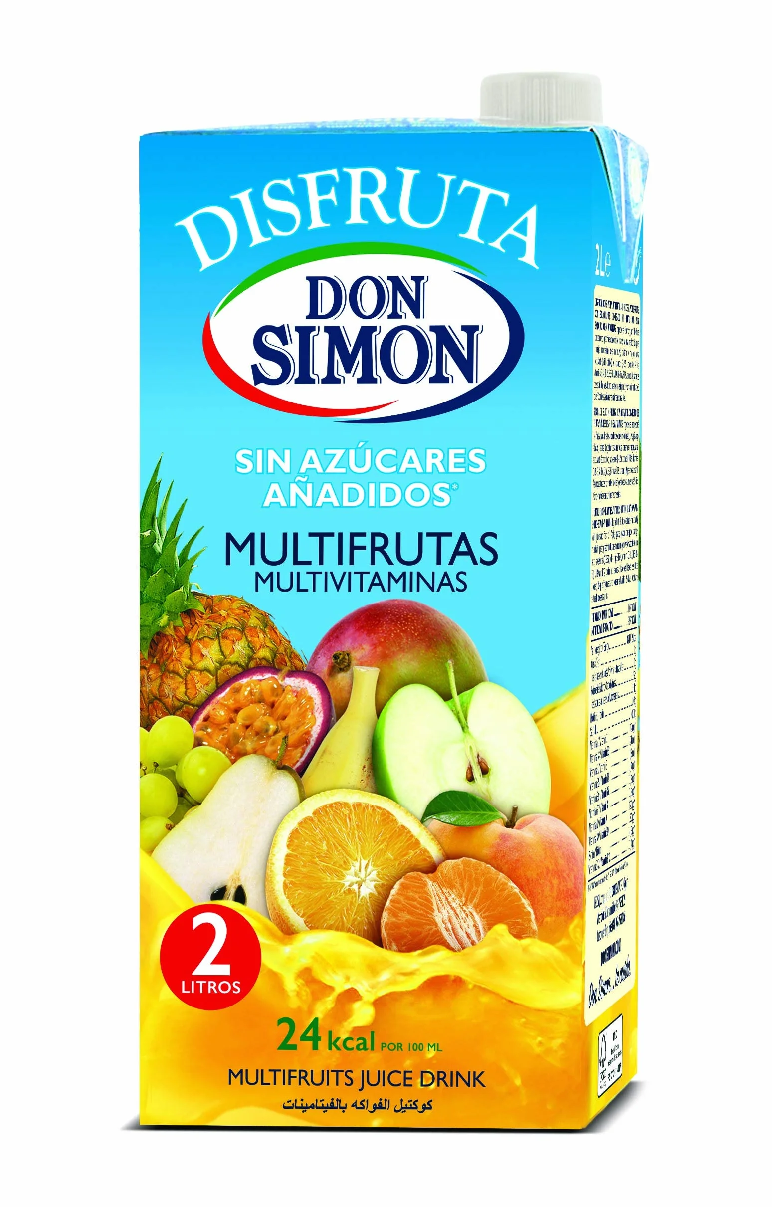 Don Simon Nectar de Frutas Multifruta sin Azúcar 2L