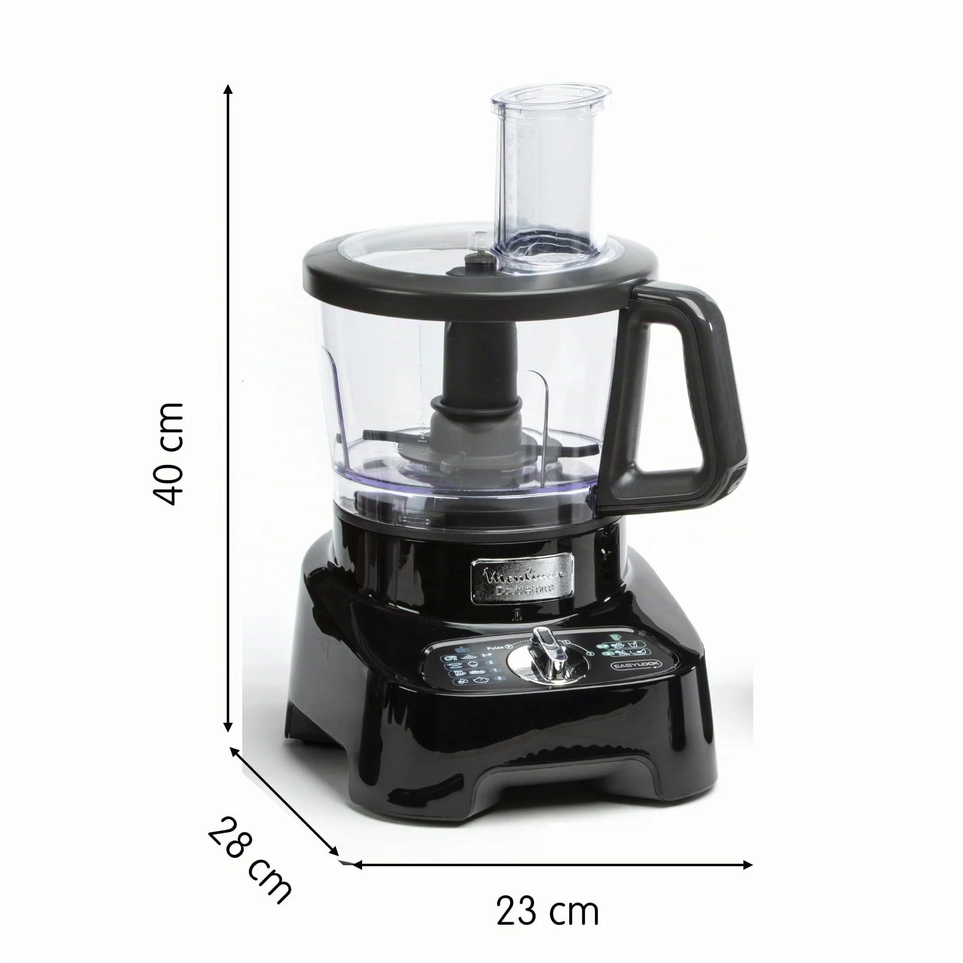 Moulinex Robot Multifonction, 8 accesorios, 6 vitesses, DoubleForce FP821811 - Robot de cocina multifunción, plástico, color negro