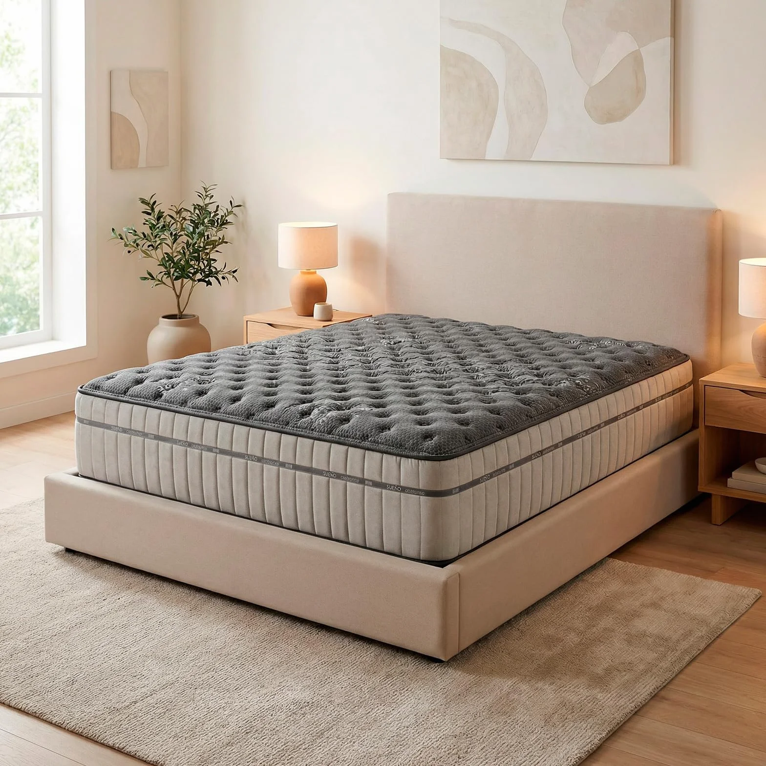 Colchón Viscoelástico Zenith Relax 135x190 cm Altura 30 cm Firmeza Alta Antiácaros Antibacteriano Hipoalergénico