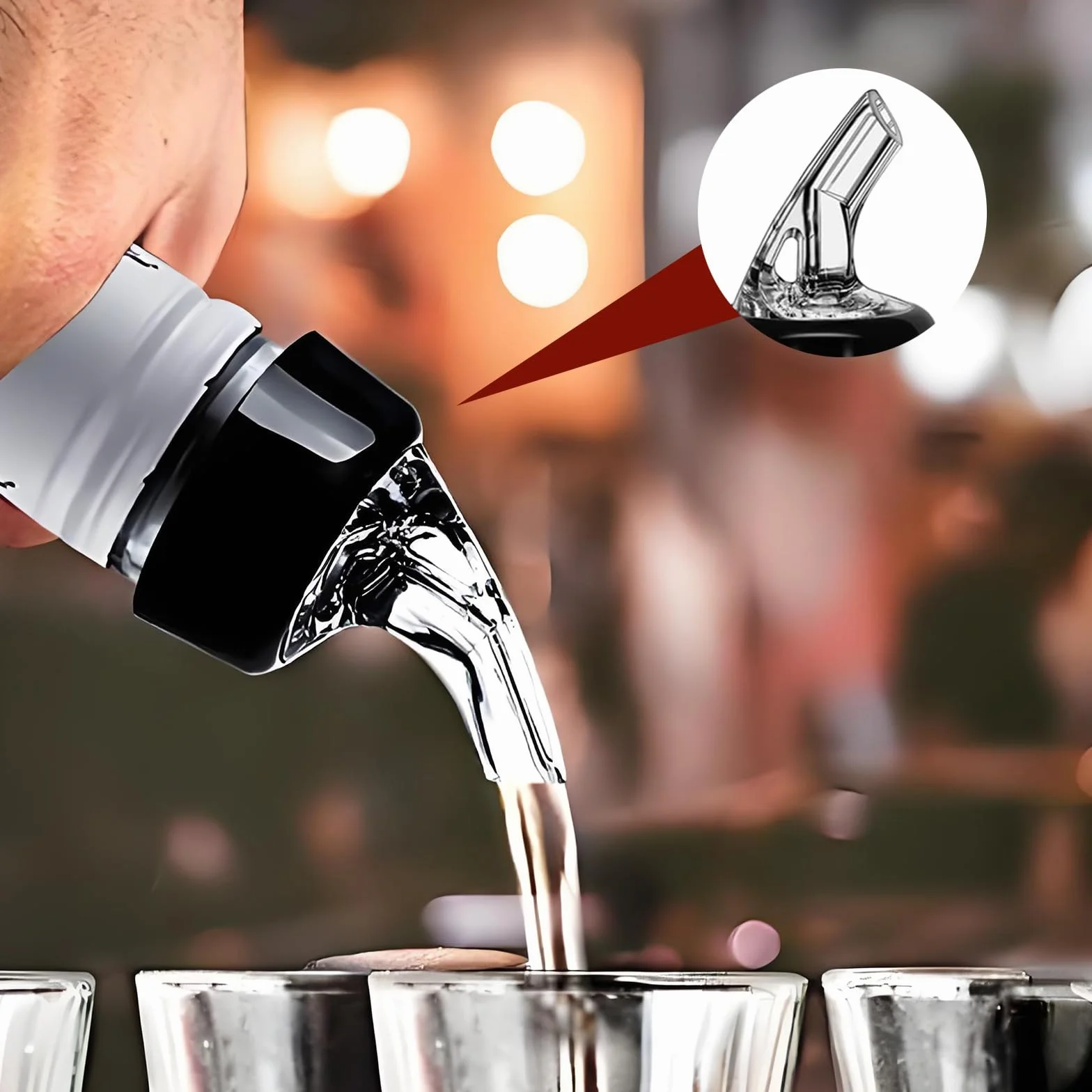 Vertedor de Botellas 6 Piezas Dosificador Anti-Goteo para Vino Whisky Licor