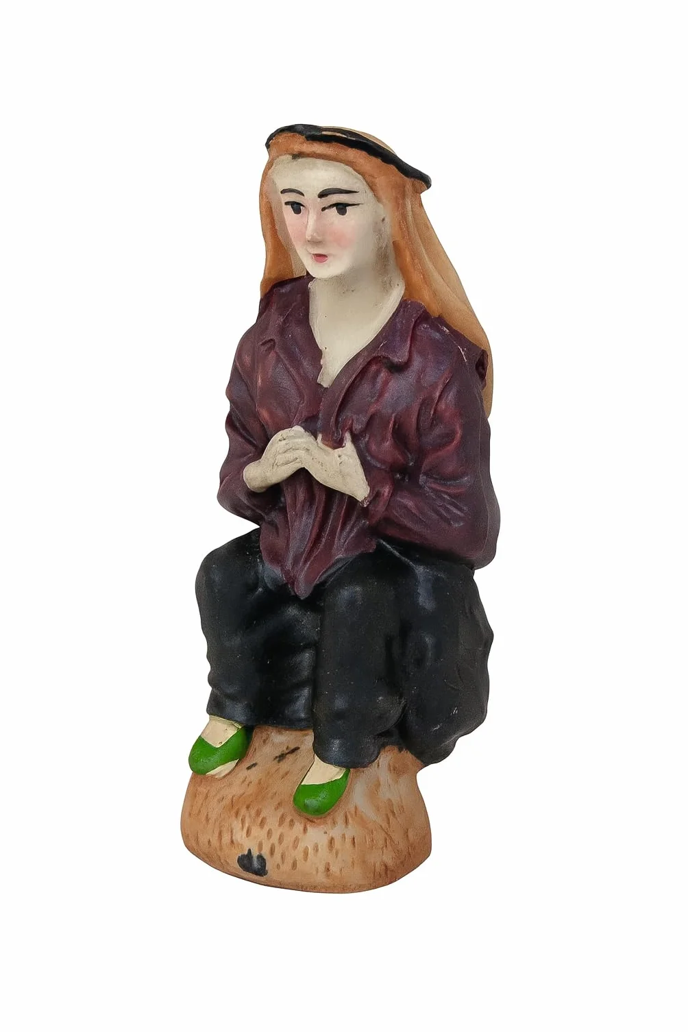 Caganer figura de belén 8 cm divertida Navidad decoración