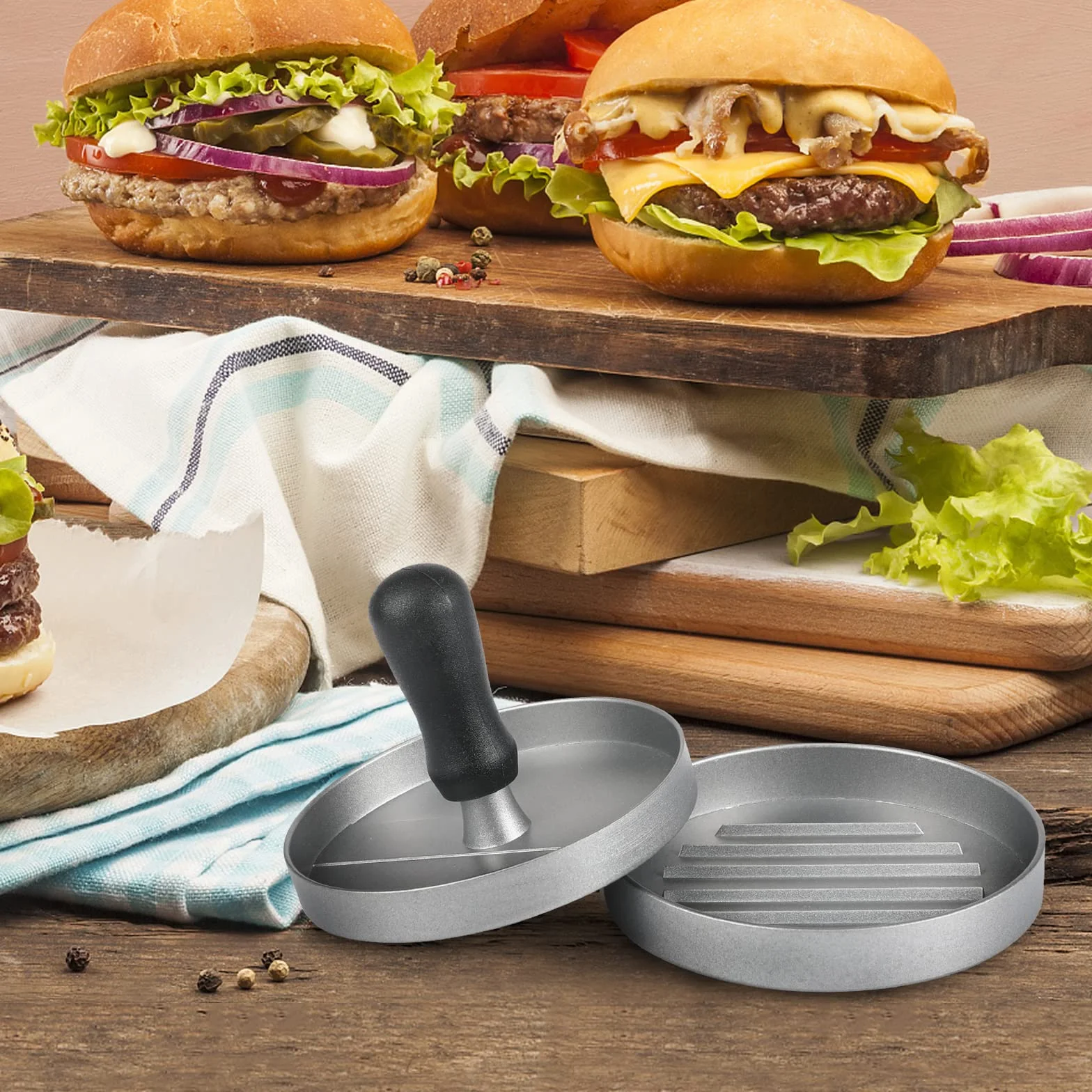 Burger Press 100 Carta Oleata Antiaderente per Carne Patty Hamburger Maker 1/4 lb 1/3 lb