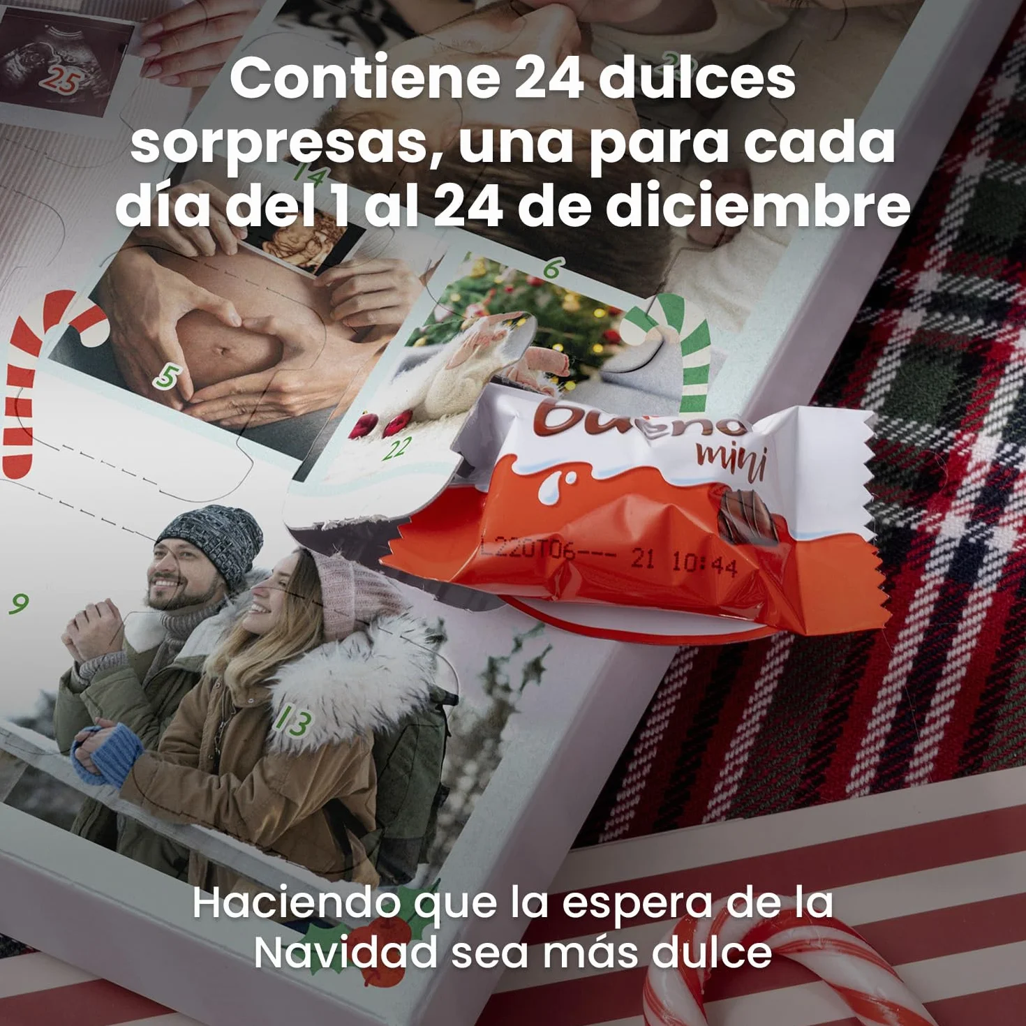 Regalo Original Calendario de Adviento 2025 Personalizables Opciones de Relleno Variadas