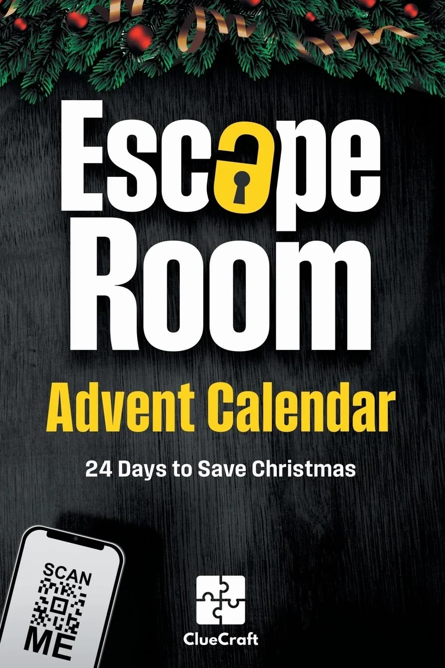 Escape Room Advent Calendar: Christmas Crime to Solve - 24 Days Riddle Book for Adults