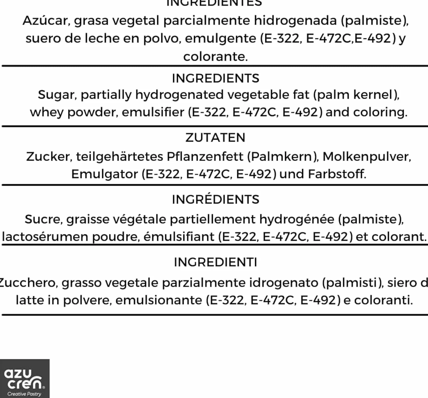Azucren Cobertura para Derretir Sabor Chocolate 250 g Rosa