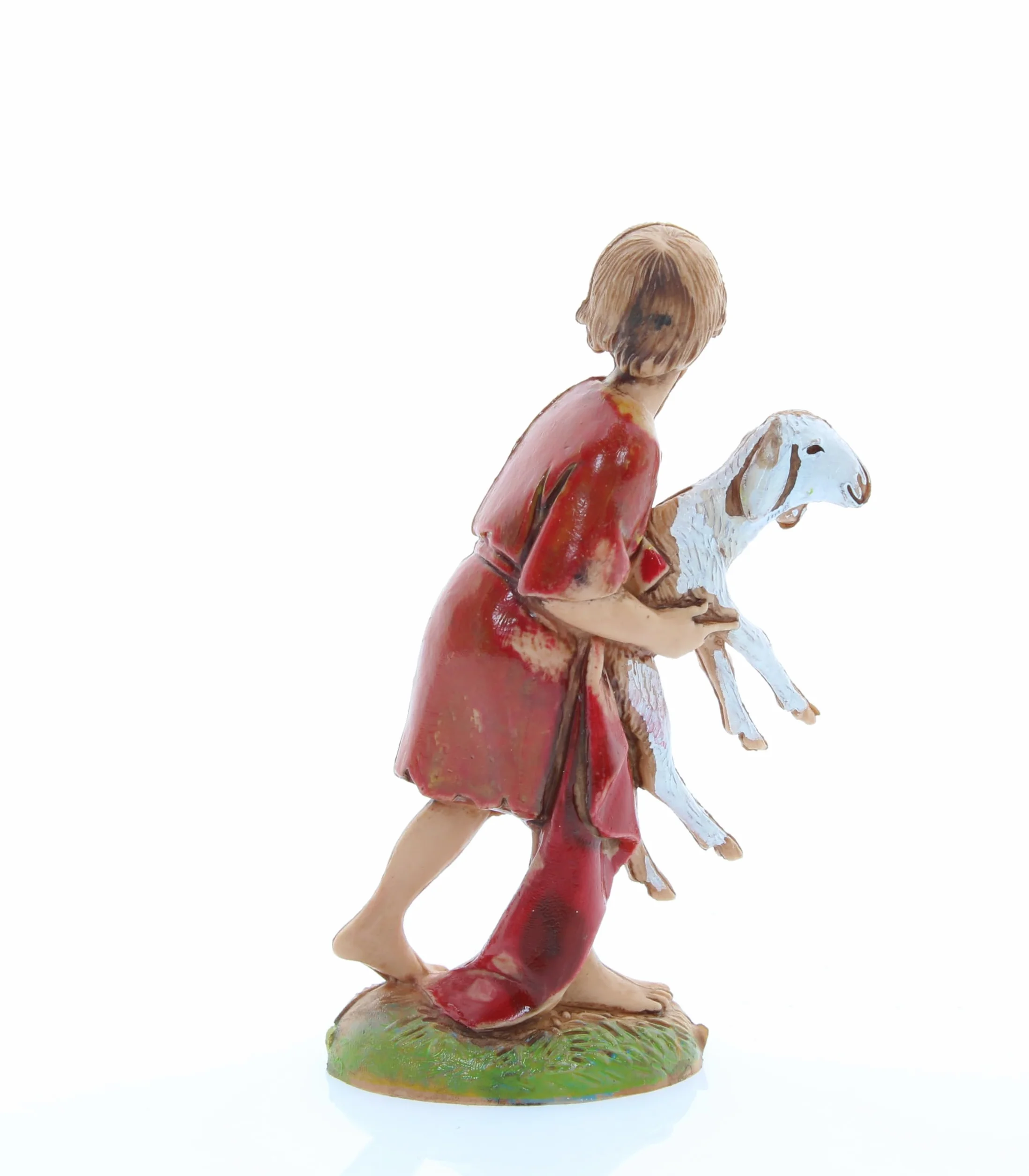 Moranduzzo Figura Belén Niño con Oveja 10 cm Escala 1:20 Estilo 700 Pintada a Mano Oficial