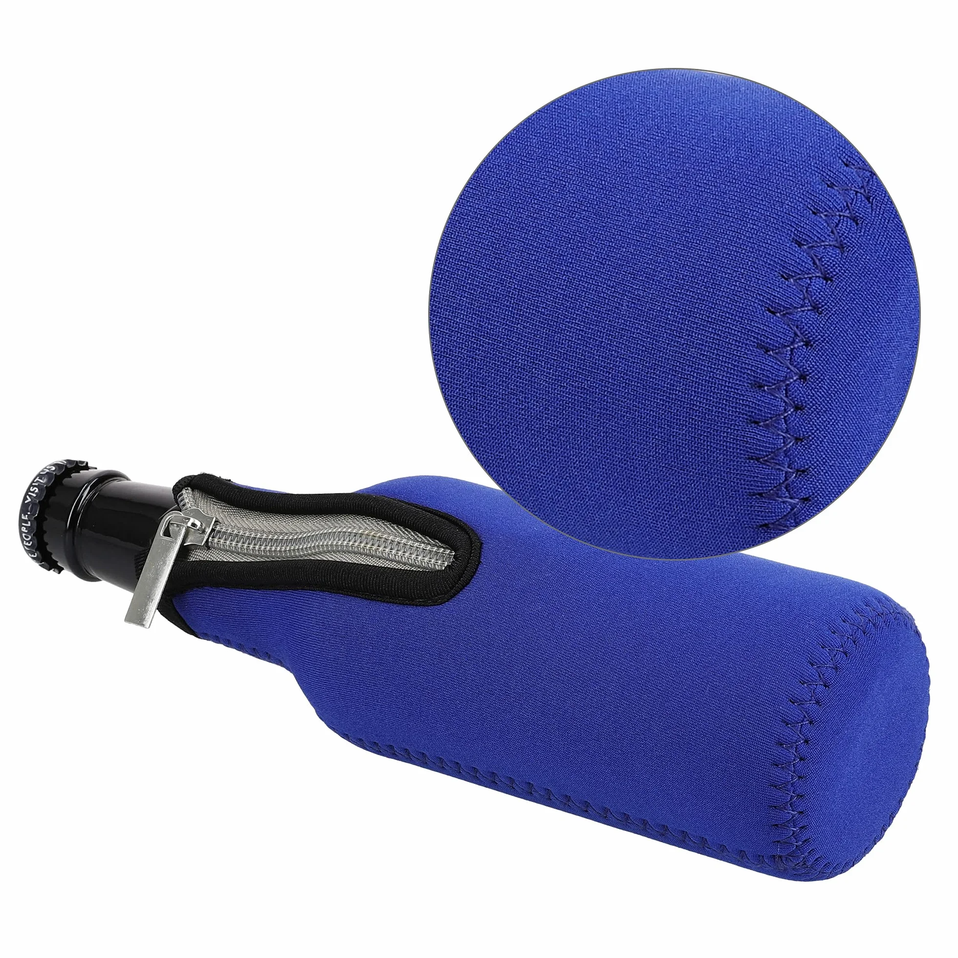 kwmobile Set de 2 Fundas enfriadoras de Botellas - para Botella de 330ml - Mantén tu Botella fría - En Azul/Rojo
