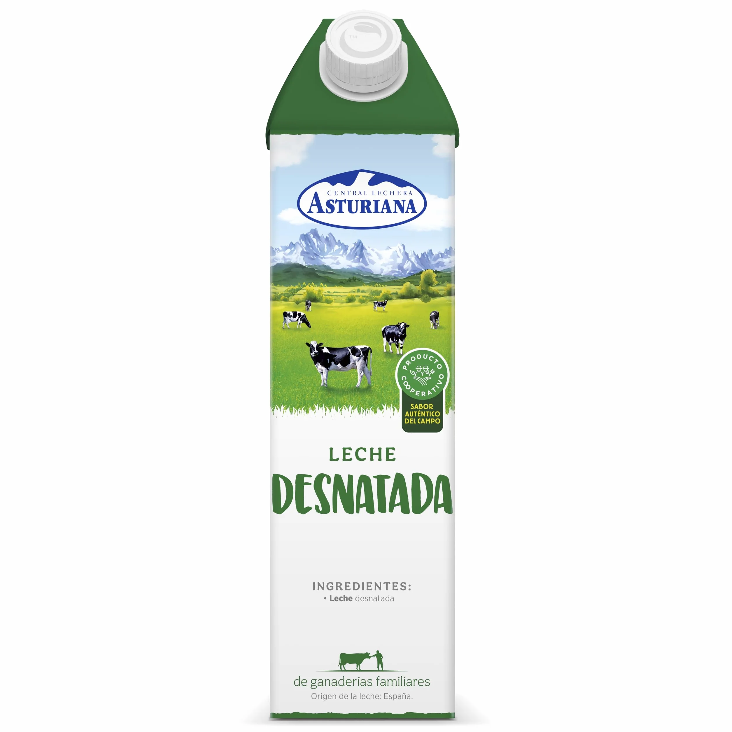 Central Lechera Asturiana Leche Desnatada Líquido Pack 6 x 1L