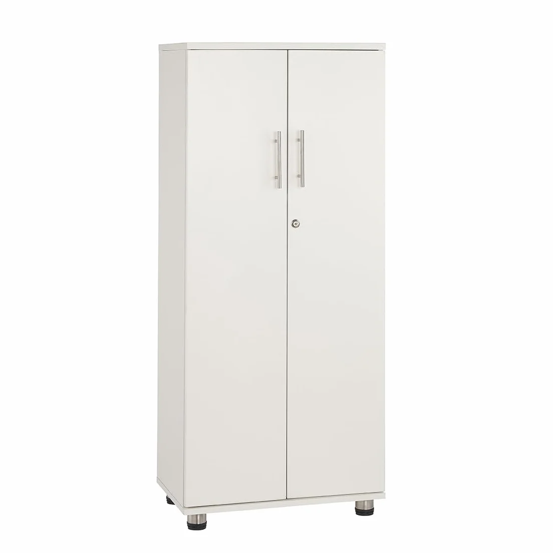 MMT Furniture Designs Armario de Almacenamiento, Madera reconstituida, White, 55cm x 35cm x 125cm