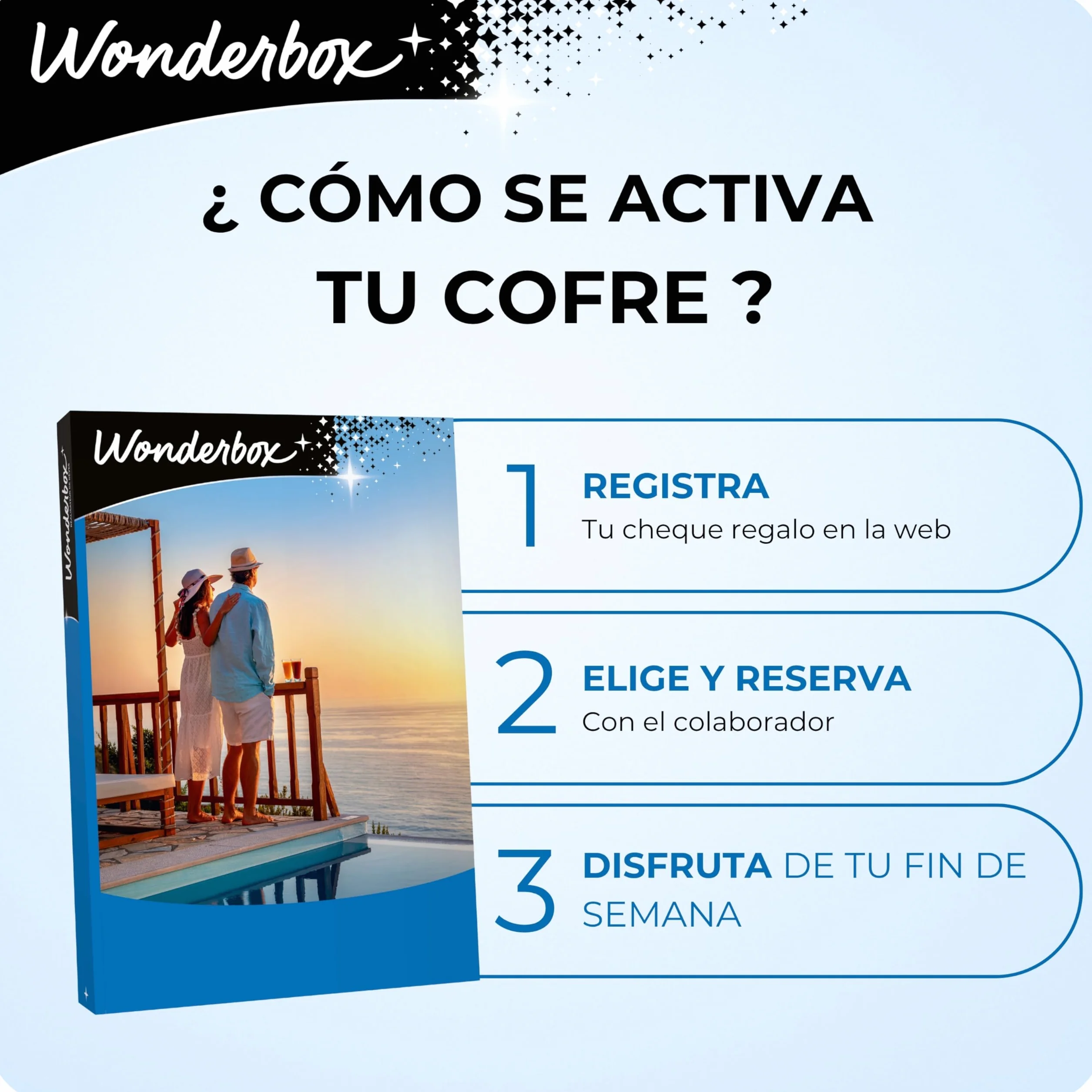 Wonderbox - Caja Regalo - Tres Días con Encanto - 4100 Estancias - 2 Noches + Desayunos - Hotel con Encanto de 4 estrellas