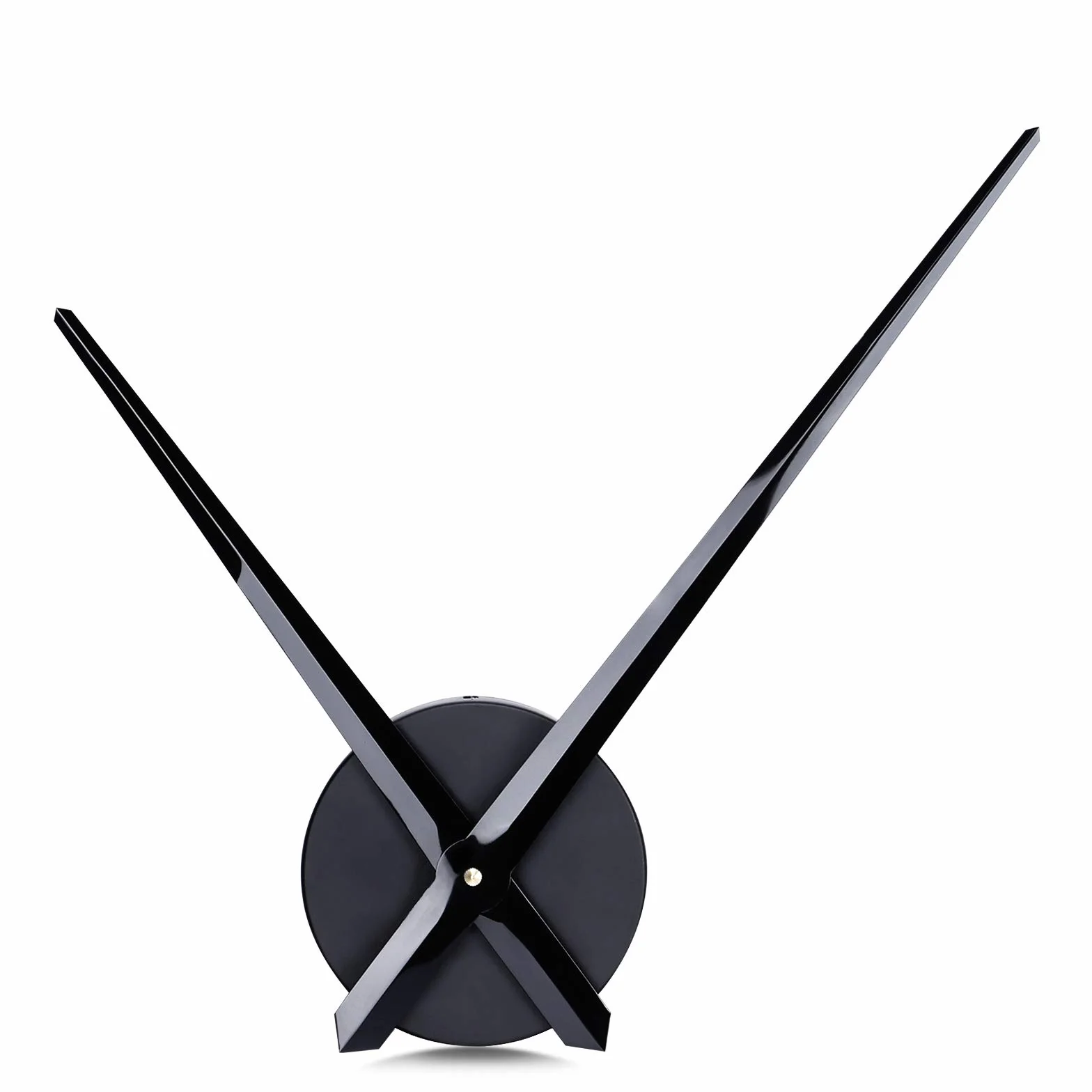 Lafocuse Agujas 3D Reloj de Pared Grande 60cm, DIY Silencioso Mecanico, Metal Negro Moderno