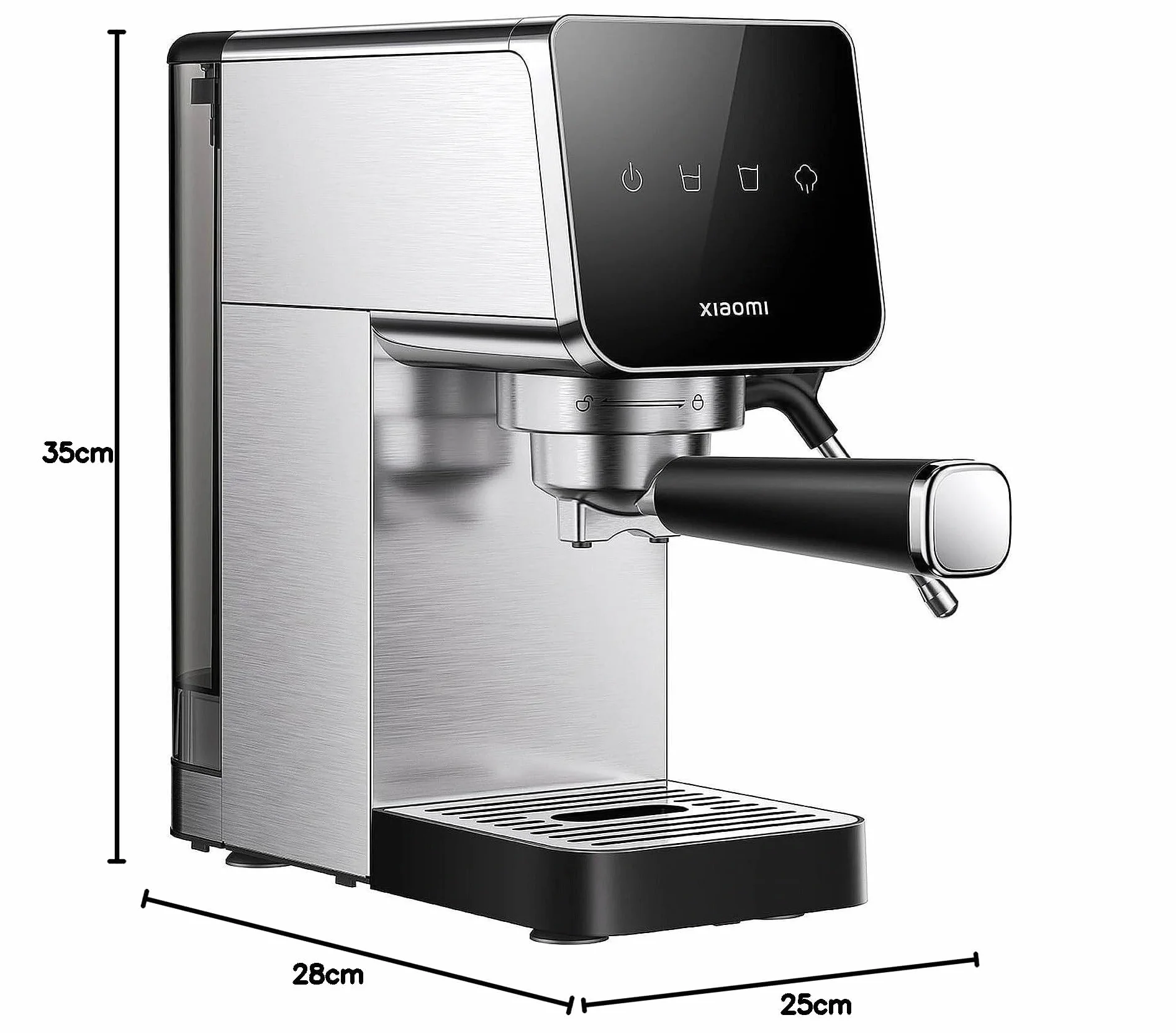 XIAOMI Máquina espresso semiautomática, bomba de 20 bares, tanque de 0,9 L, diseño compacto, 1350 W
