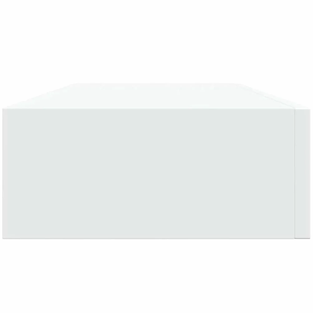 VidaXL Estante Flotante con Cajón MDF Blanco 60x23,5x10 cm