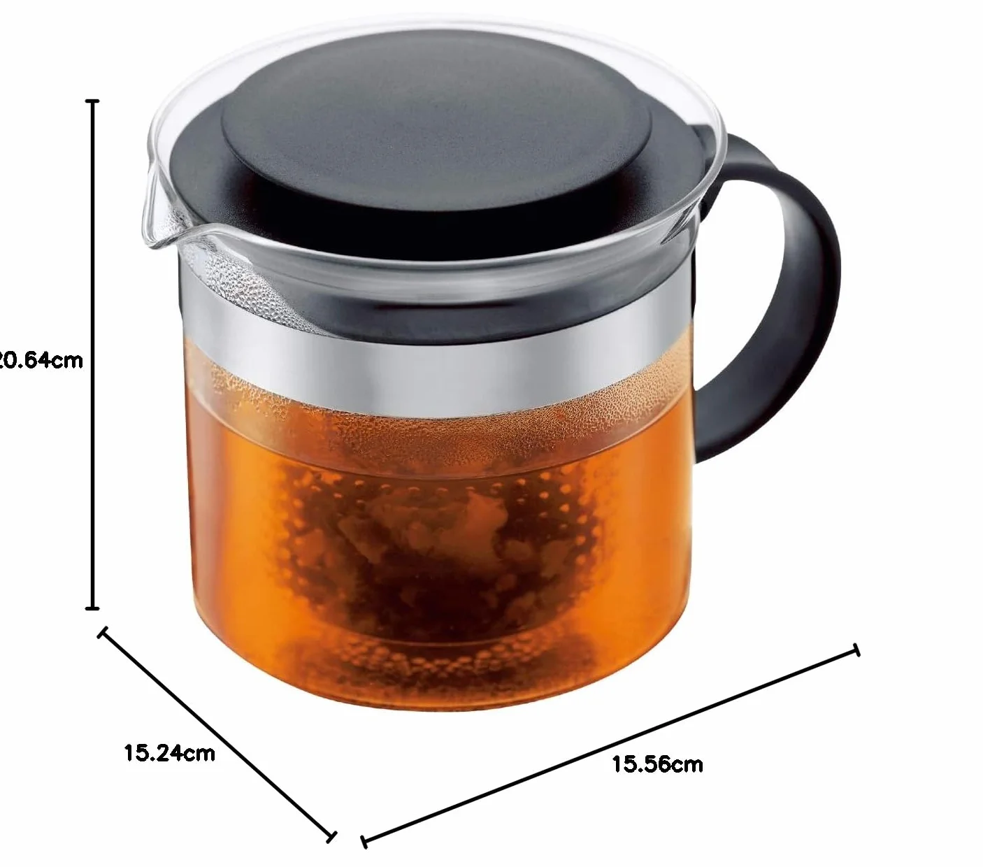 Bodum Bistro Nouveau Tetera 1,5 l Filtro de plástico Negro