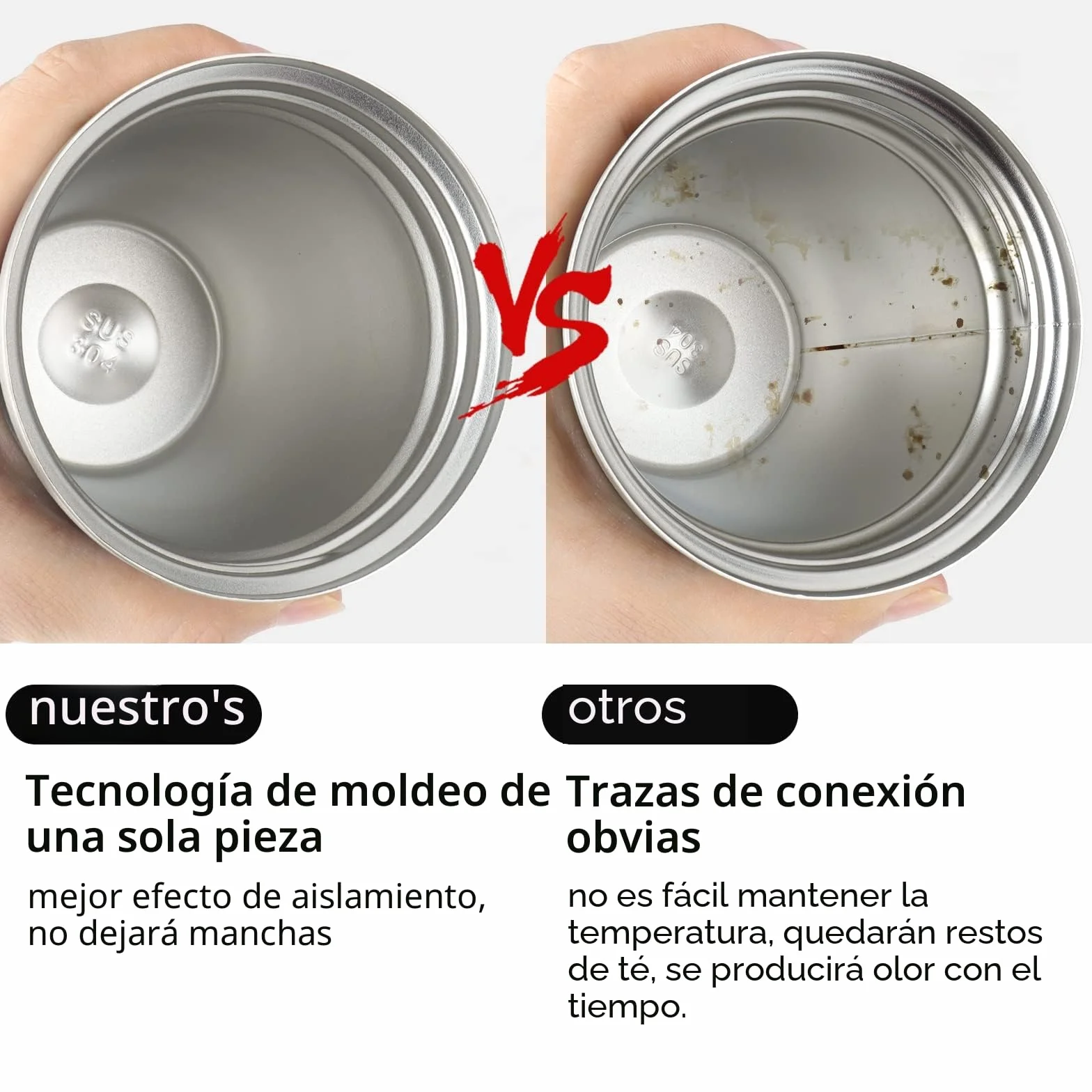 Tlater Taza de café para llevar, 380 ml, termo con tapa a prueba de fugas, vaso de viaje de doble pared, de acero inoxidable, taza de viaje para café y té (negro)