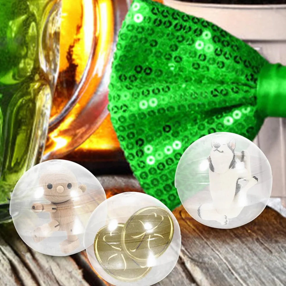 Bolas Transparentes Rellenables de 3.14 Pulgadas para Máquina de Garra Juguetes Dulces Exhibidor y Almacenamiento