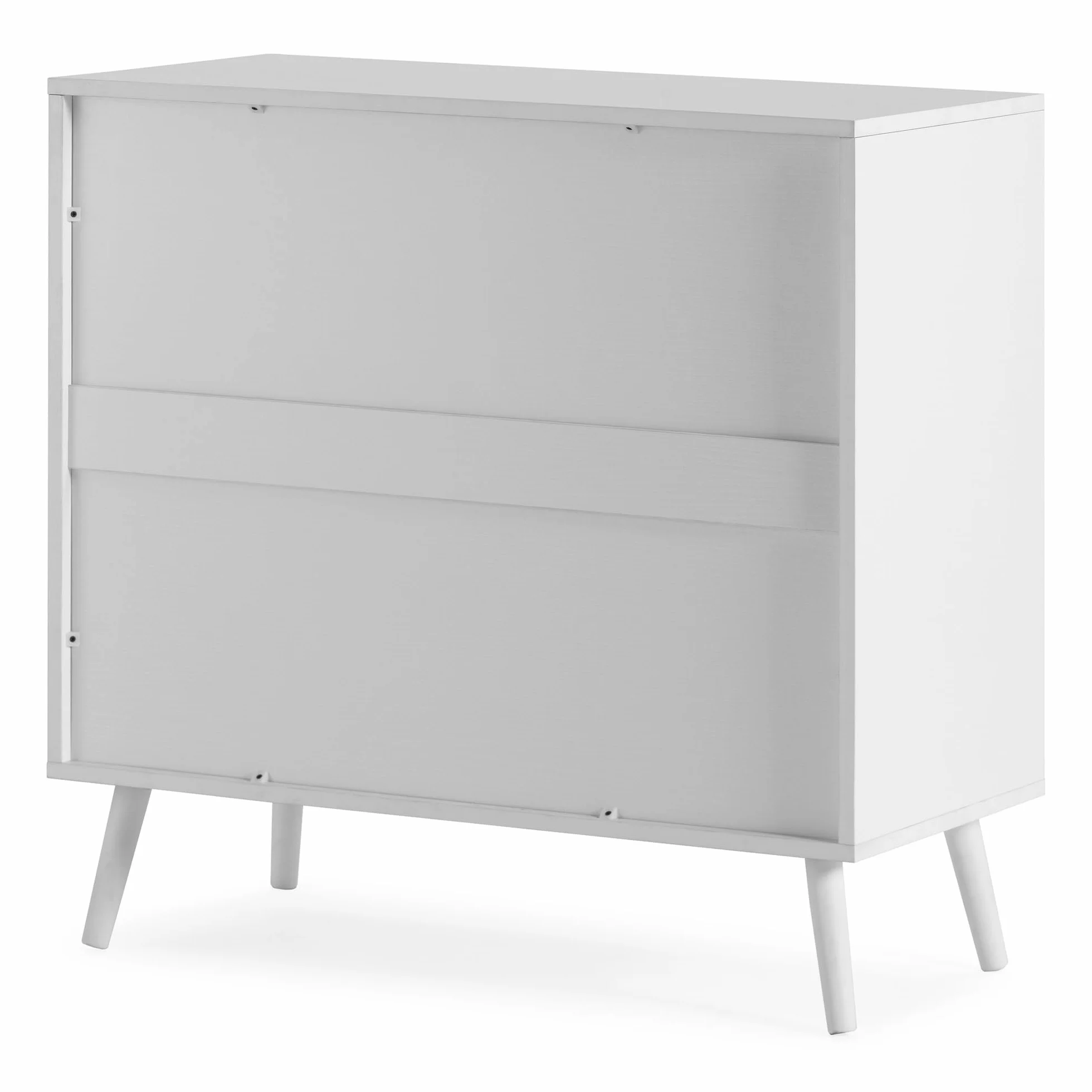 HOMN LIVING Cómoda de Noche Telmo 3 cajones Color Blanco, 80 cm (Ancho) 40 cm (Profundo) 80 cm (Altura)