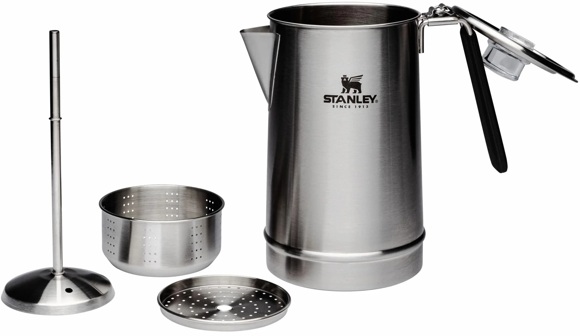 STANLEY Hold Tight Cafetera Percolador 1.1 Cuartos Acero Inoxidable 6 Tazas