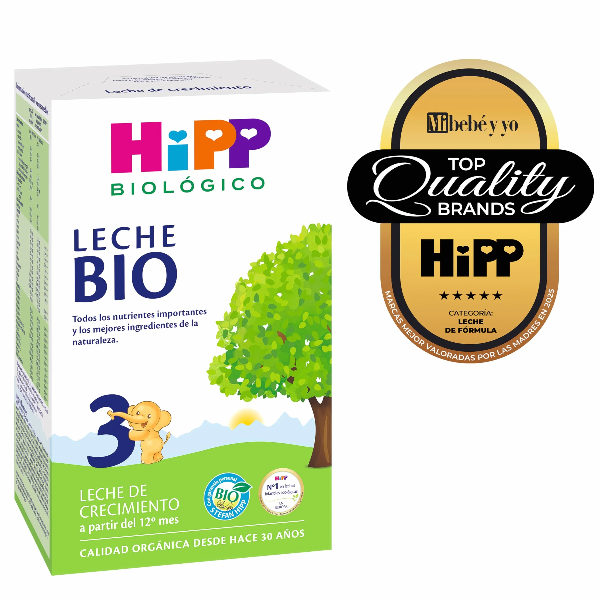 HiPP Biológico 3 Leche para bebés Ecológica 500 gr BIO a partir 12 meses