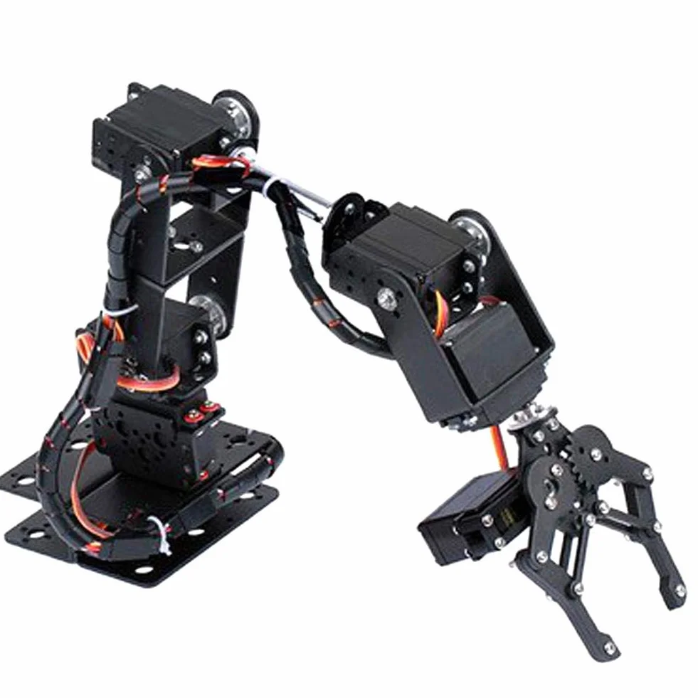 Kit De Garra De Abrazadera De Brazo Mecánico De Robot, 6 Piezas De 6DOF Robot Kit De Garra De Abrazadera De Brazo Mecánico DOF Manipulador Piezas De Robot Industrial
