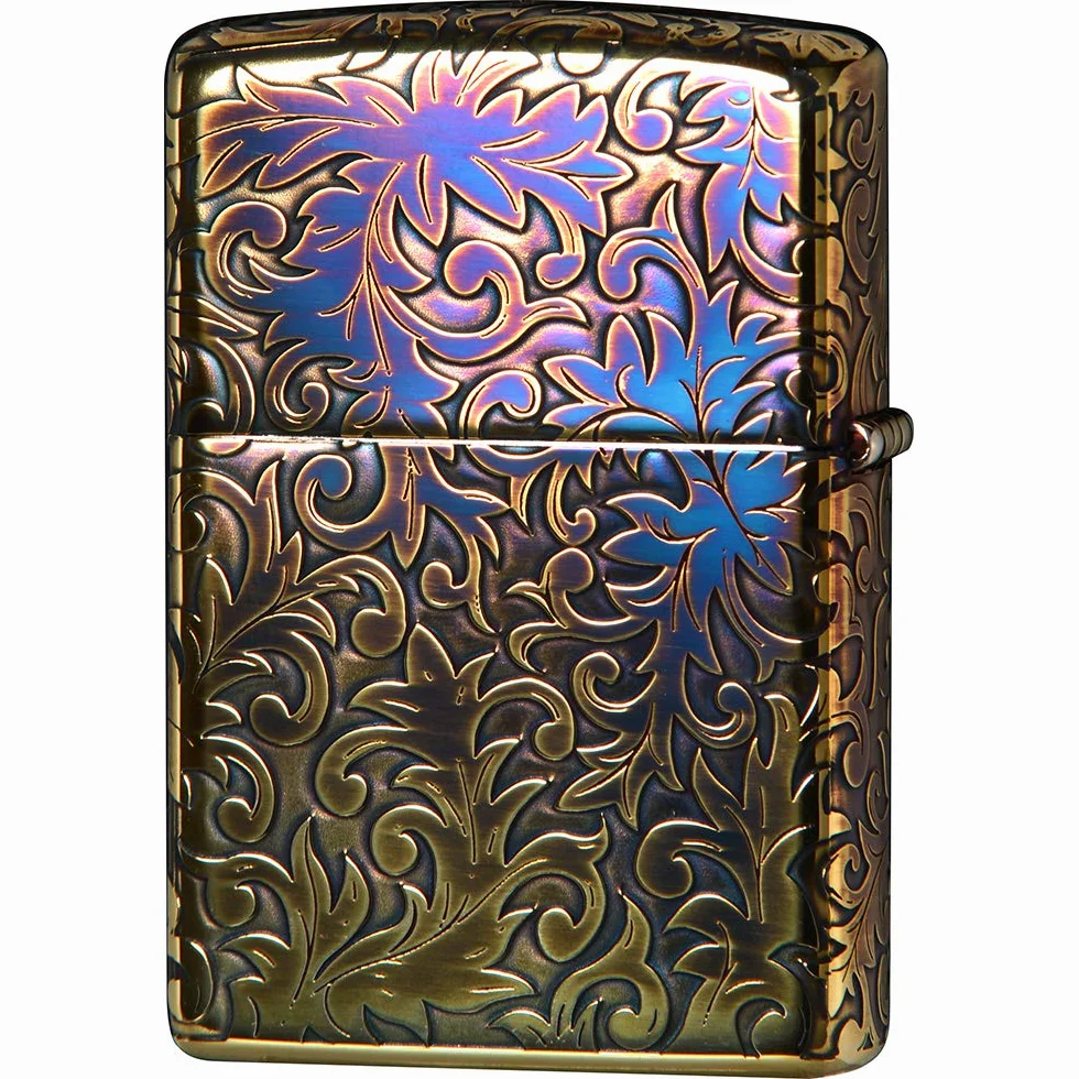 Zippo 2GI-Z5KARA Logotipo clásico arabesco chapado en oro oxidado en 5 lados grabado Japan Limited