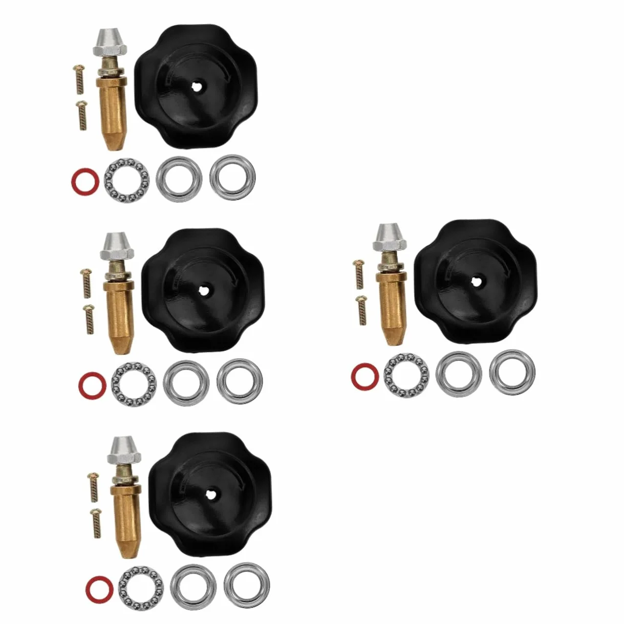 OSALADI 4juegos Válvula De Seguridad para Olla Presión Conjunto De Válvula De Sellado y Escape Compatible Modelos De Olla Presión Resistente Altas Temperaturas Fácil Instalación y