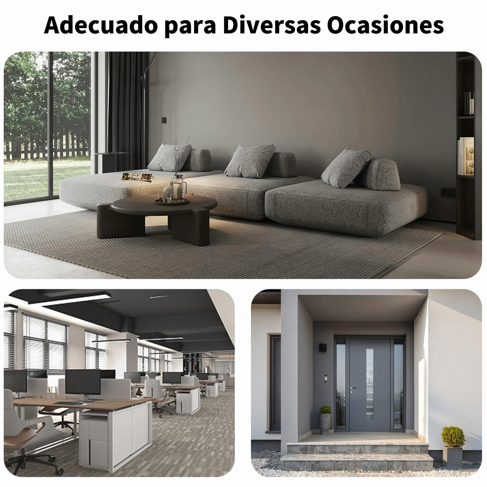 mVm Cubo de Basura para la Cocina, 2 Compartimentos 2 x 30L Cubo de Basura Cocina, Papelera Moderna y Robusta, Cierre Suave, para Cocina, Salón, Gris