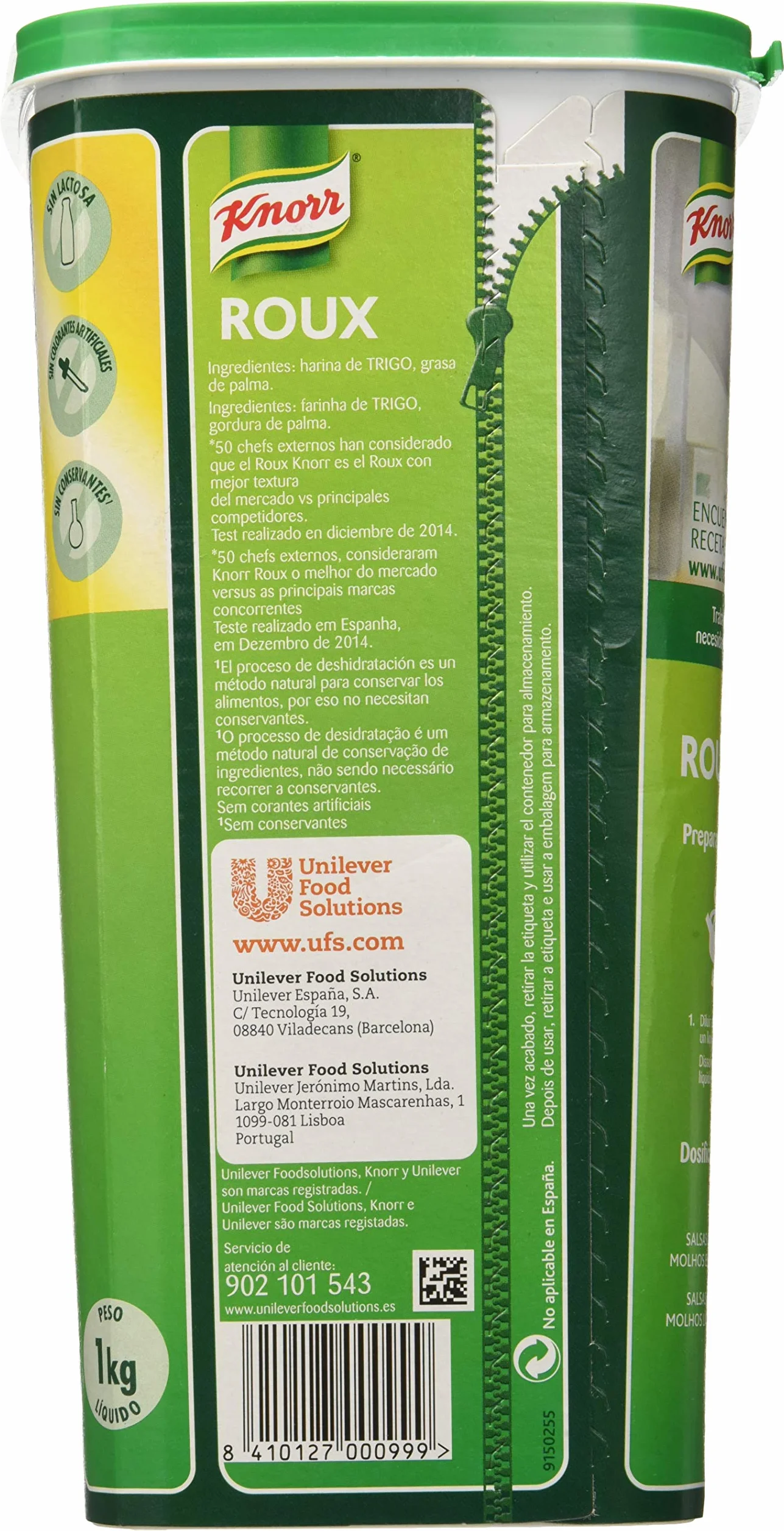 Knorr Roux Espesante Claro Sin Lactosa Deshidratado Bote 1kg
