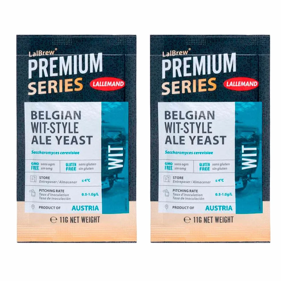 Levadura seca para cerveza de trigo estilo belga y alemán 2x11 g Pack 22 g Witbier Hefeweizen Berliner Weisse