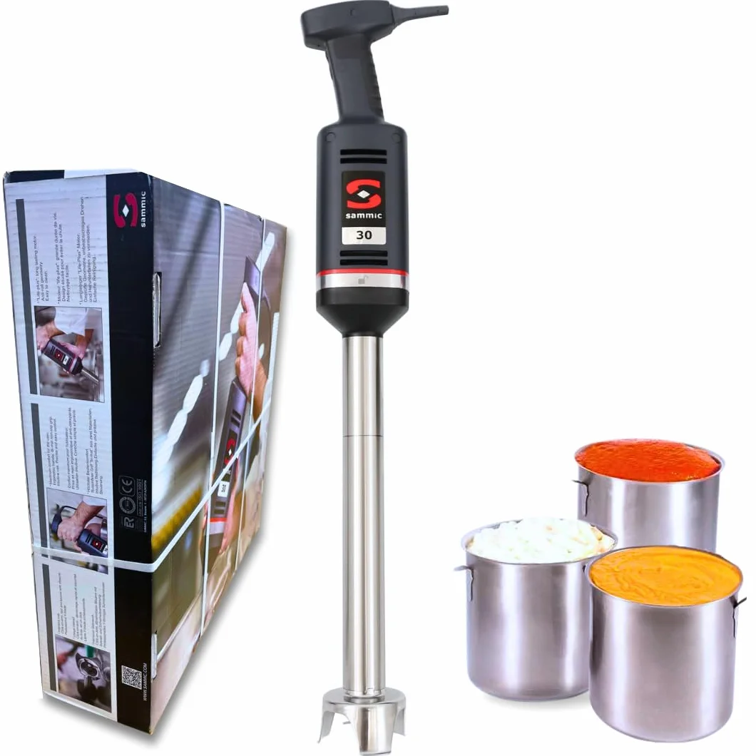 YOMMAK Batidora de Mano XM-33 Sammic – 400W Batidora Industrial Hostelería de 420mm Trituradora Para Recipientes Hasta 60 Litros – Mixer Cocina Ideal para uso Profesional Repostería Horeca