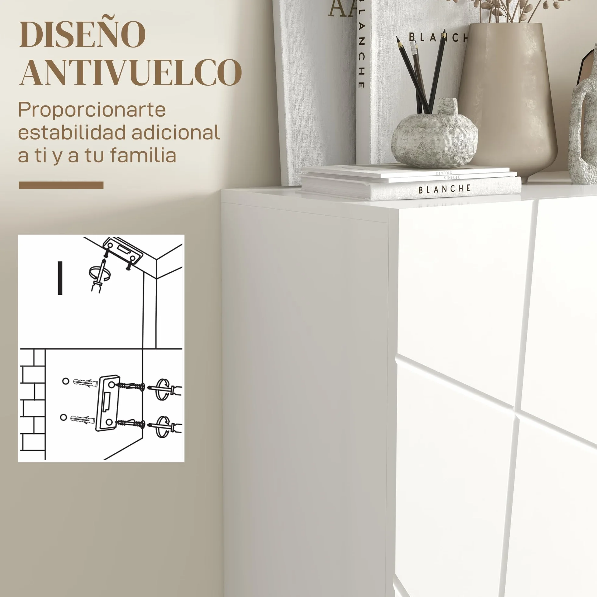 HOMCOM Mueble Zapatero Moderno de Entrada para Recibidor con Estantes Ajustables y Cierre Suave 15-20 Pares de Zapatos para Pasillo 72x31,5x95 cm Blanco Brillo