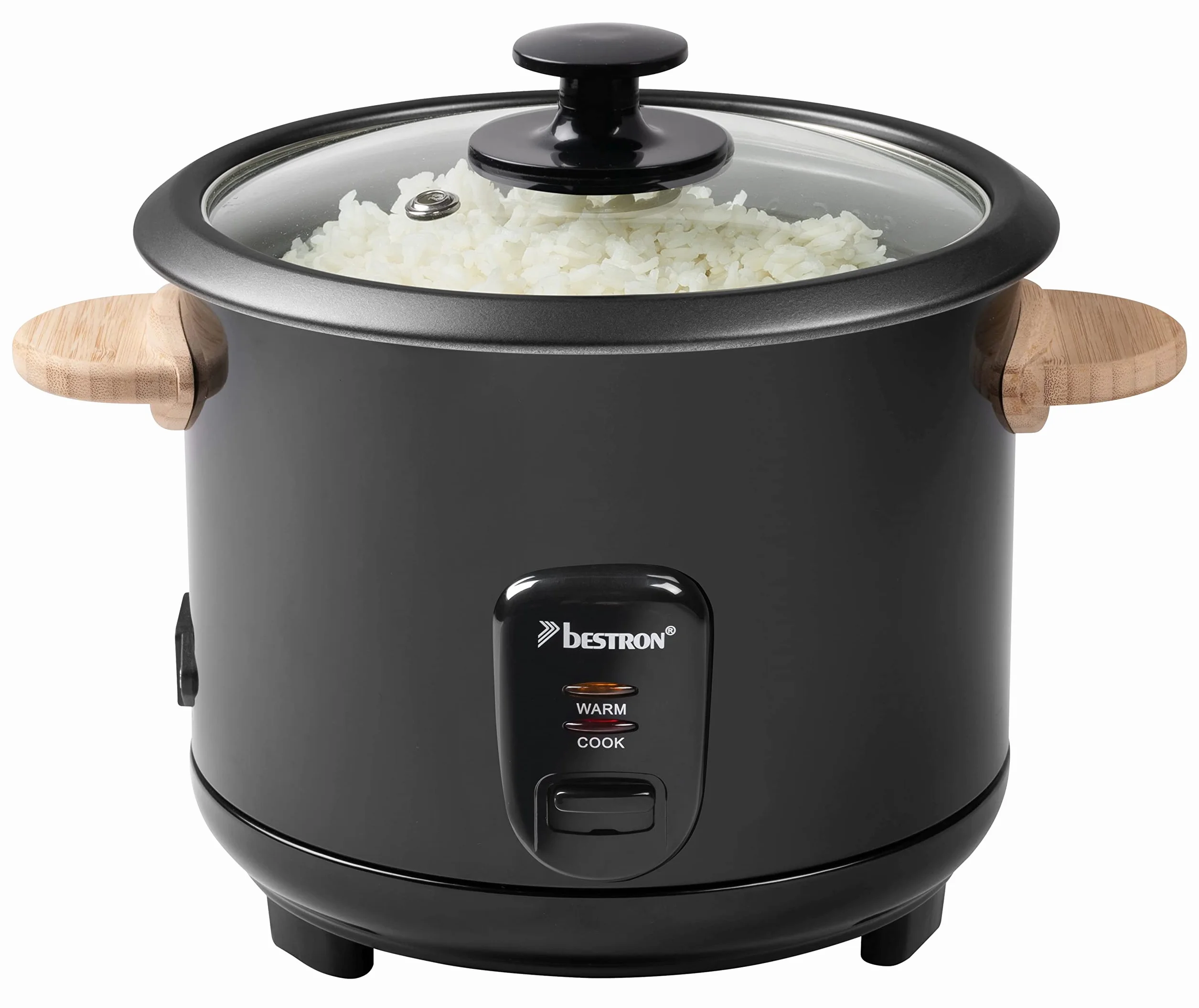 Bestron Arrocera 1,8L 700W para 8-10 personas con función calefacción negro
