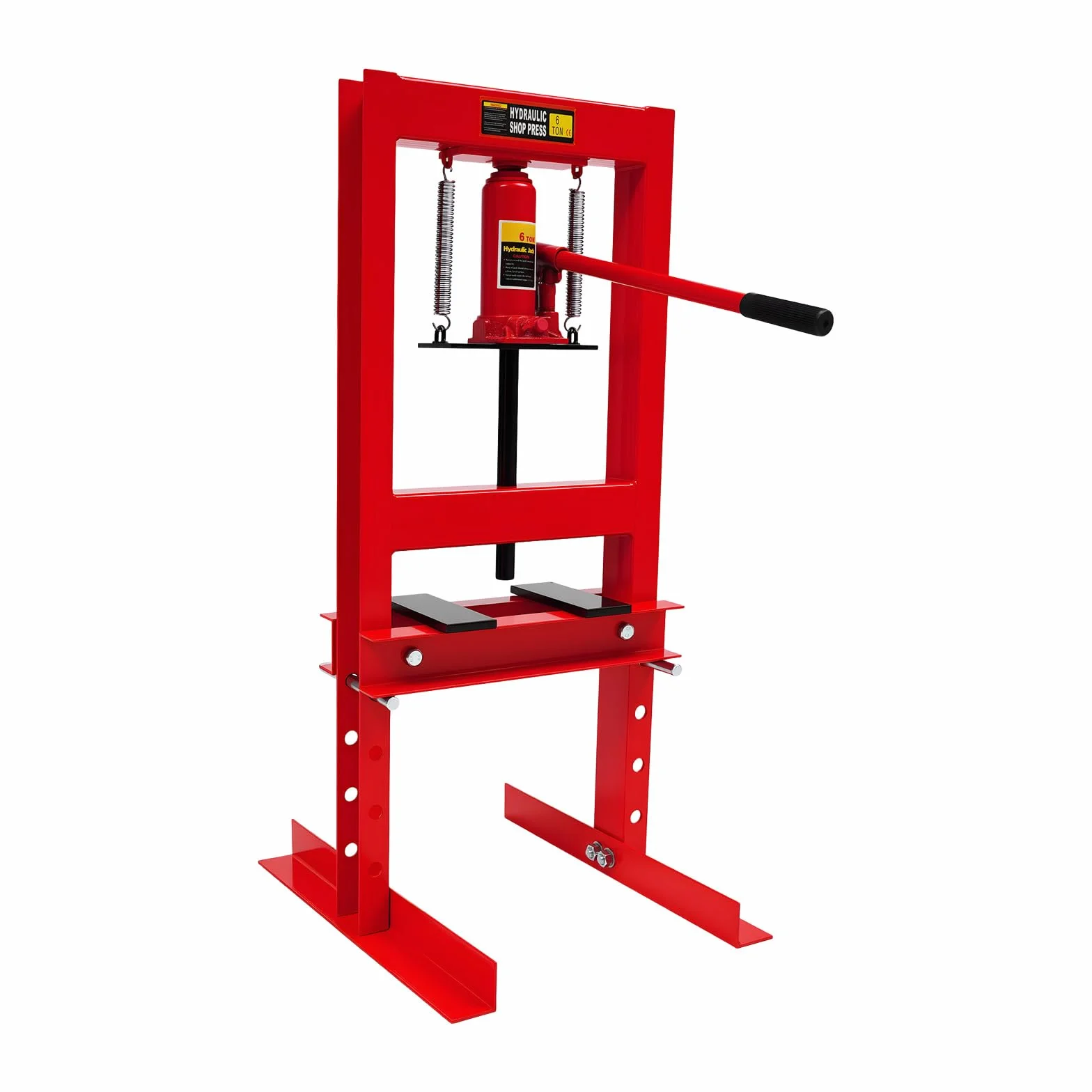Prensa de taller, 50 x 40 x 90 cm, prensa hidráulica de acero al carbono con manómetro de 125 mm, carrera de 6 toneladas de fuerza de presión, prensa manual profesional para taller, prensa, troquelado
