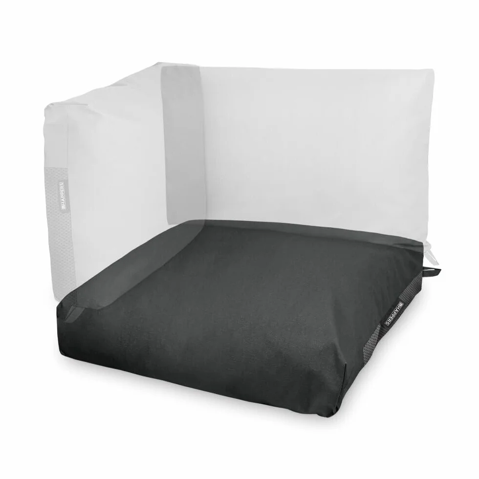 HAPPERS Cojines para Palets 80x80x20cm Gris Naylim Mate Relleno Foam-EPS-Plus Antimanchas Transpirables Desenfundables Lavables AquOut