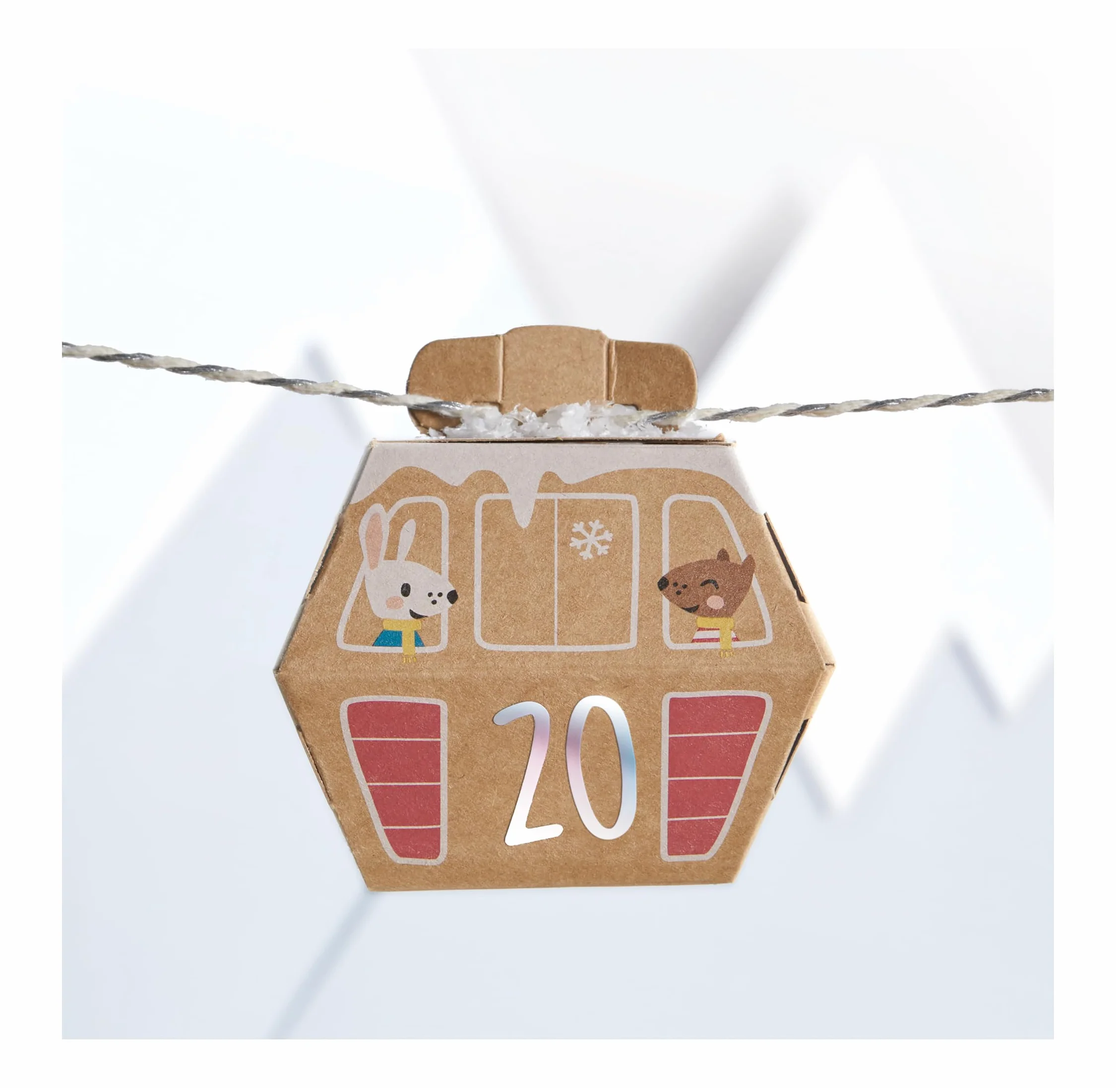 Set de Manualidades Calendario Adviento Pueblo Nieve 113 Piezas Bricolaje Ciudad